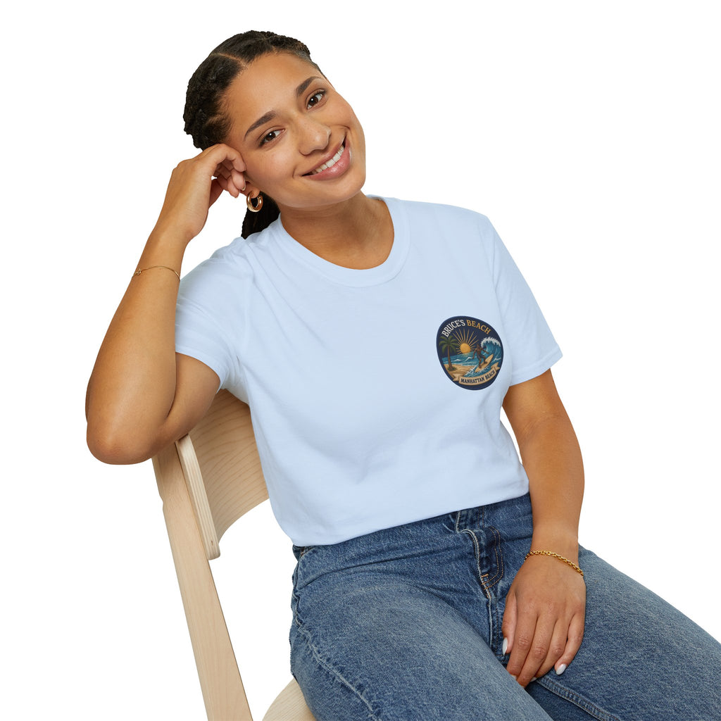 Bruce's Beach Manhattan Beach Surf Patch T-Shirt