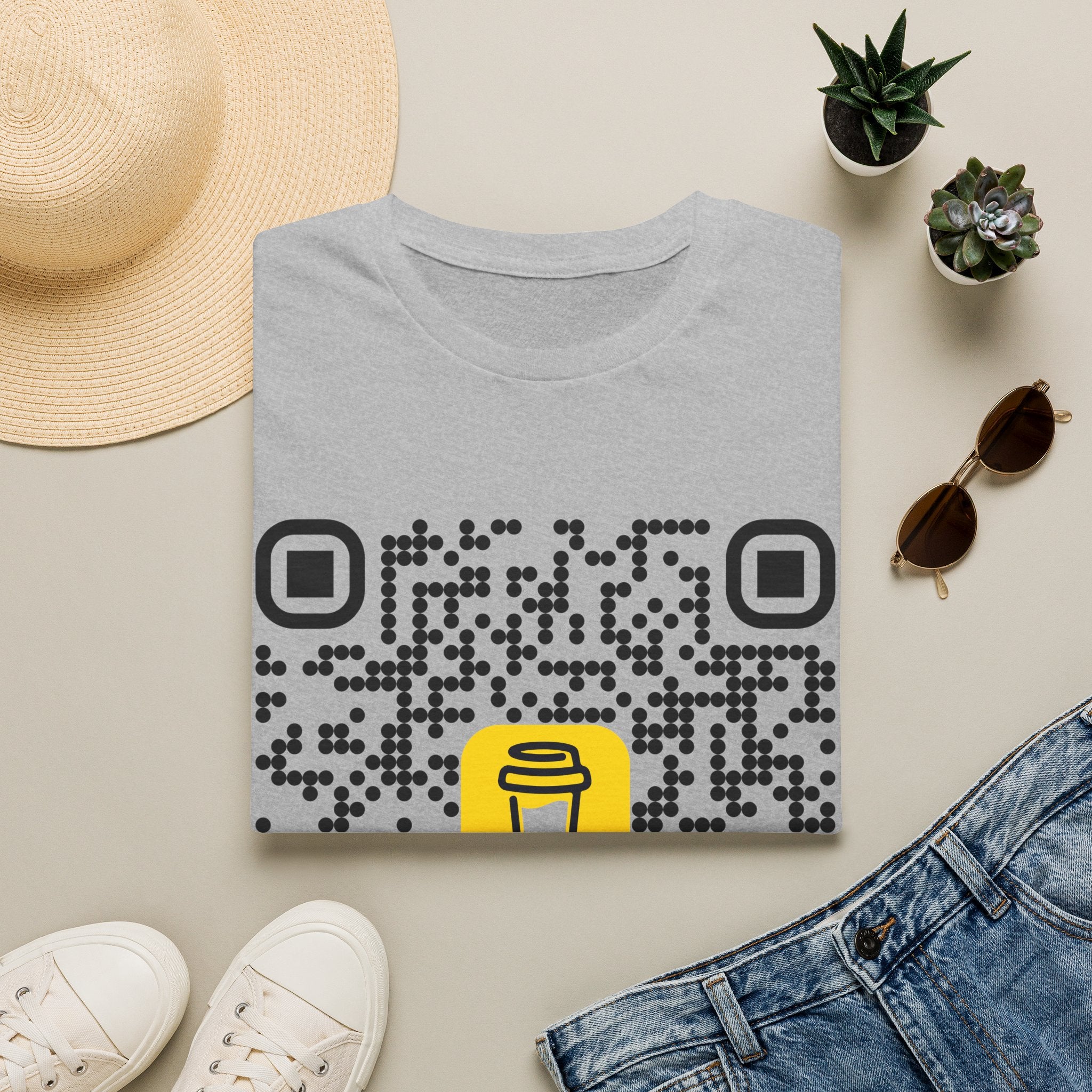 QR Code Coffee Tee — Scan-to-Order Coffee Shop T-Shirt