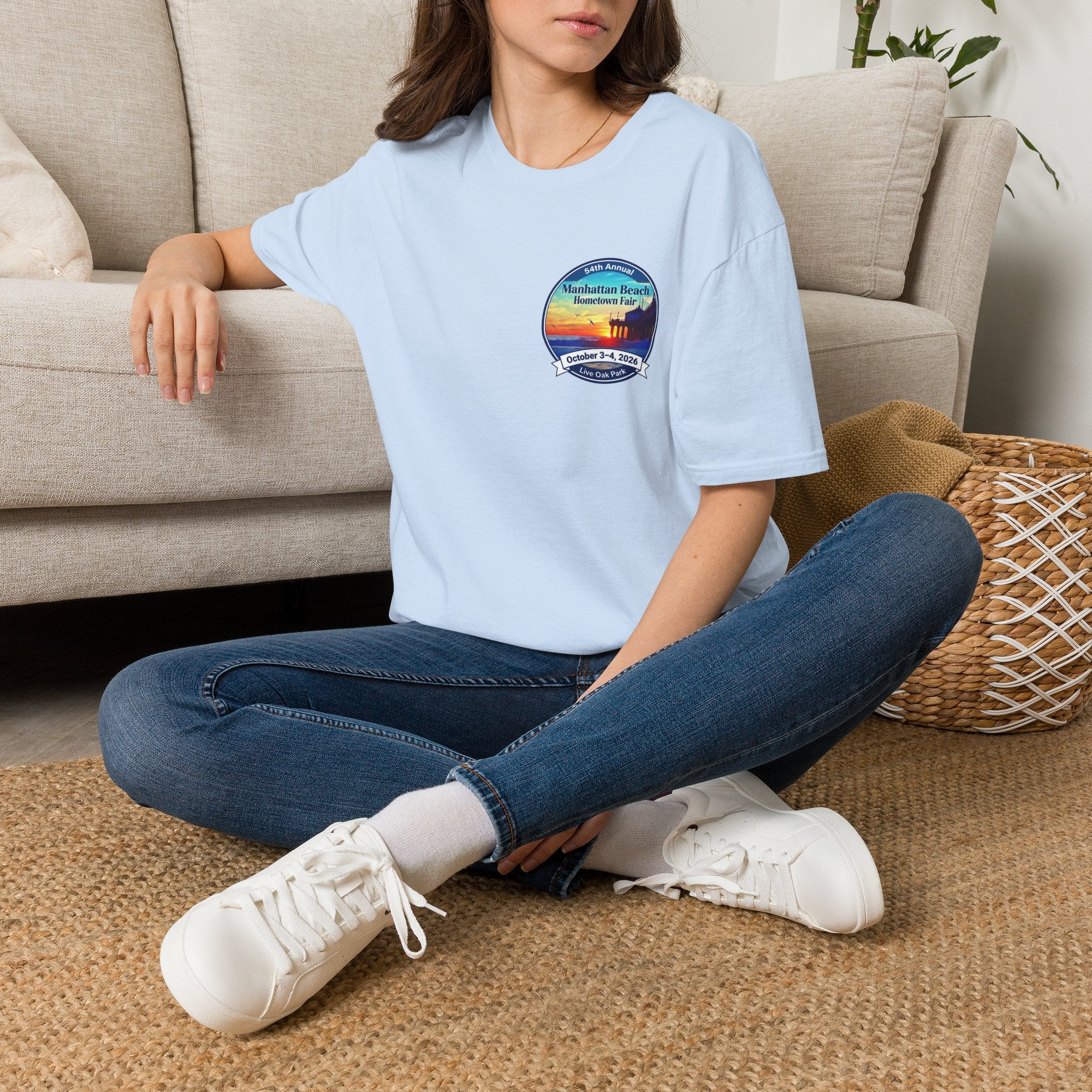 Manhattan Beach Hometown Fair T-Shirt — 54th Annual Sunset Surf Logo (Oct 3-4, 2026)