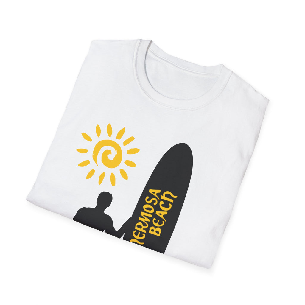 Hermosa Beach Long Board Unisex Softstyle T-Shirt