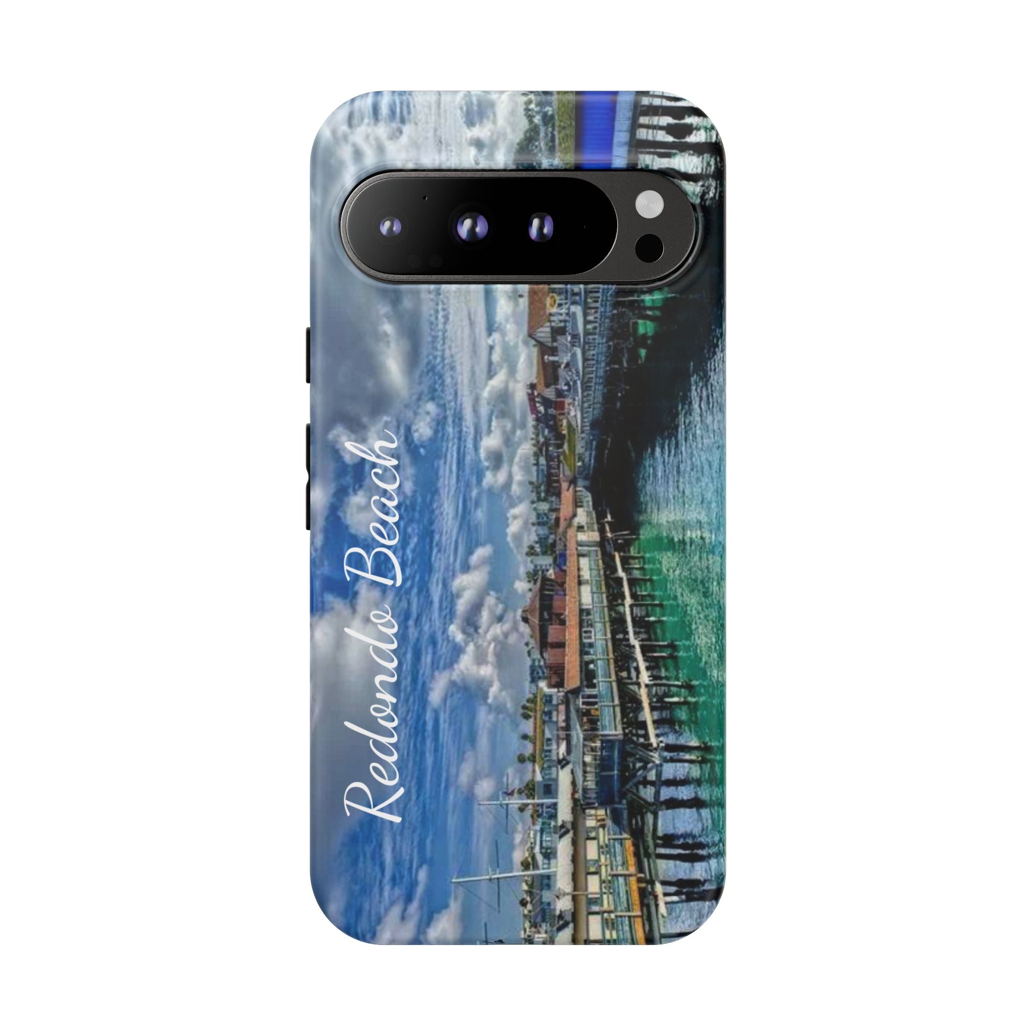 Phone Cases, Redondo Beach California King Harbor Design, Protective Covers, iPhone Accessories, Samsung Accessories, Gift for Travelers