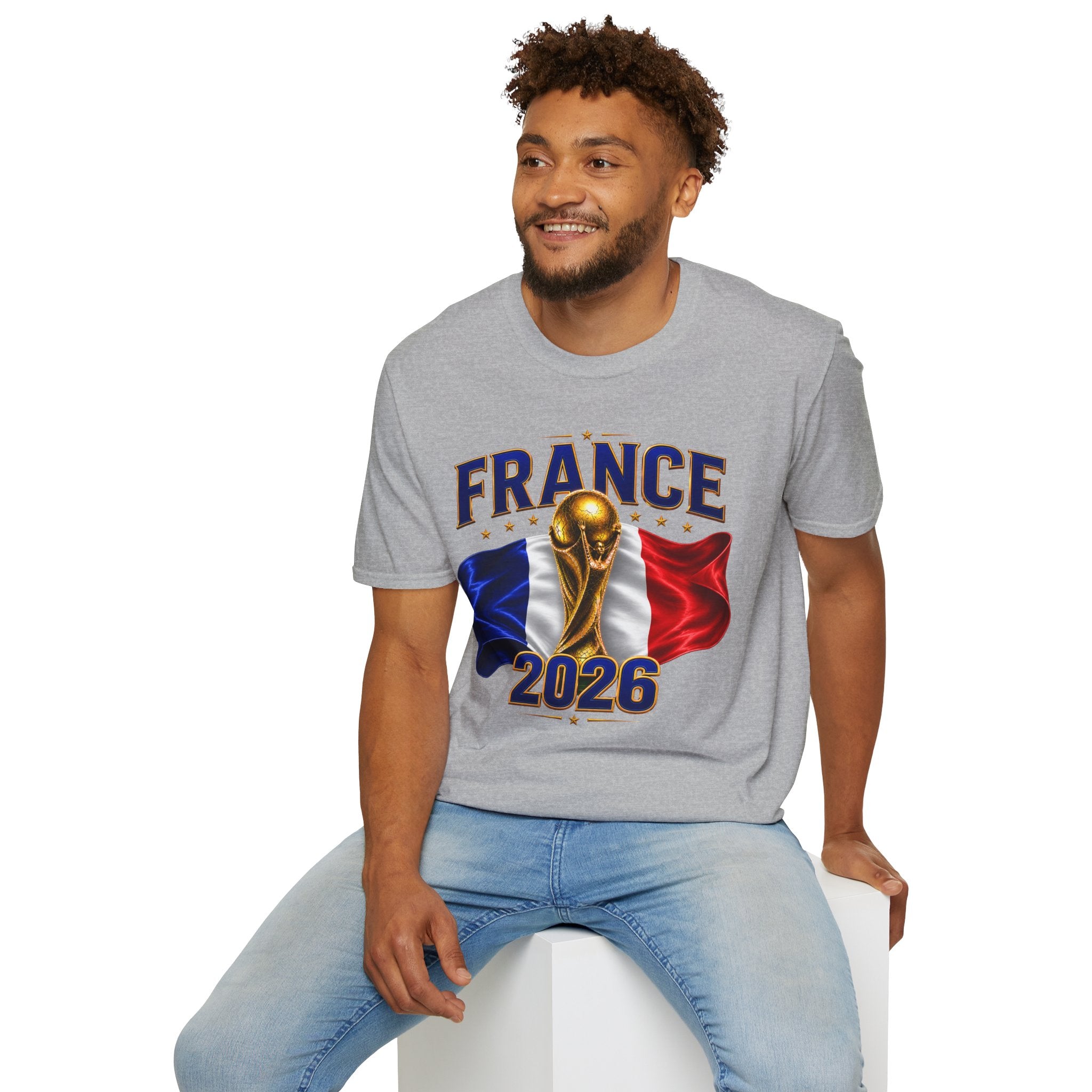 France World Cup 2026 T-Shirt — French Flag & Trophy Soccer Tee