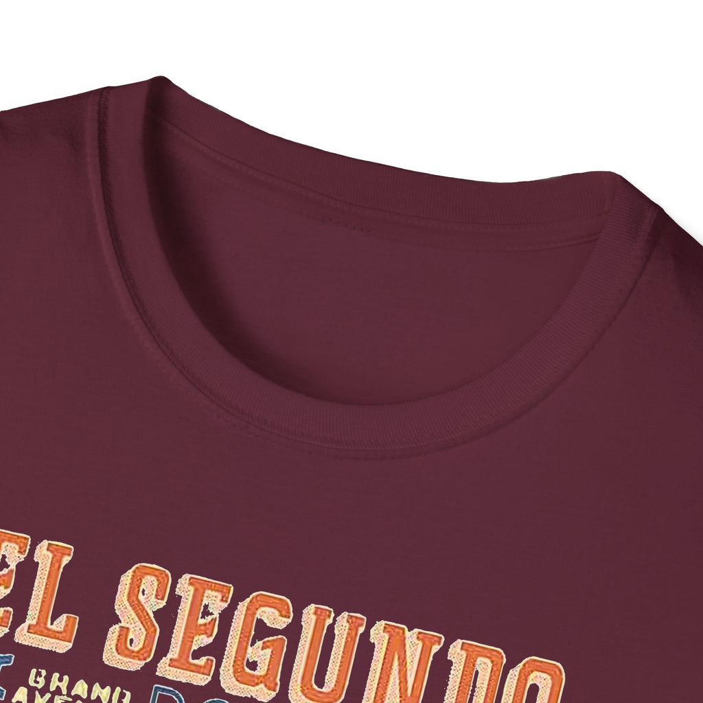 El Segundo Typography T-Shirt | Beach Town Landmarks Word Art