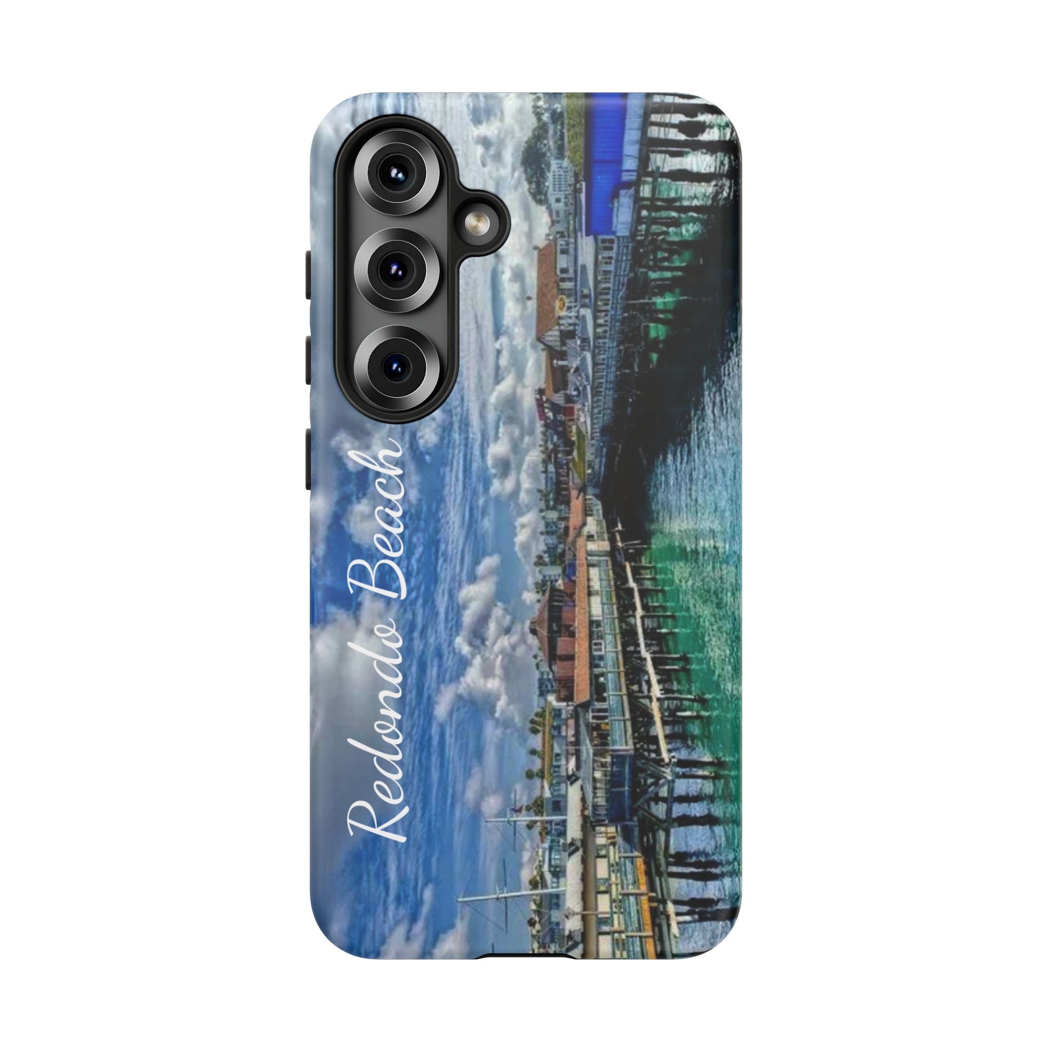 Phone Cases, Redondo Beach California King Harbor Design, Protective Covers, iPhone Accessories, Samsung Accessories, Gift for Travelers