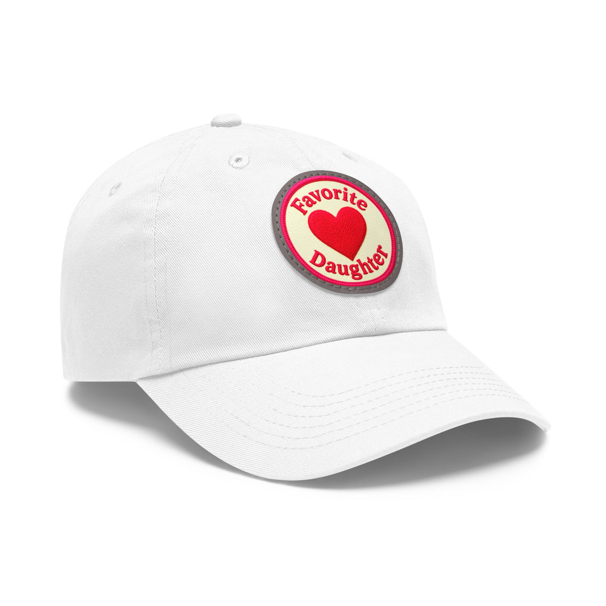 Mom and Daughter Hat — "Favorite Daughter" Leather Patch Cap