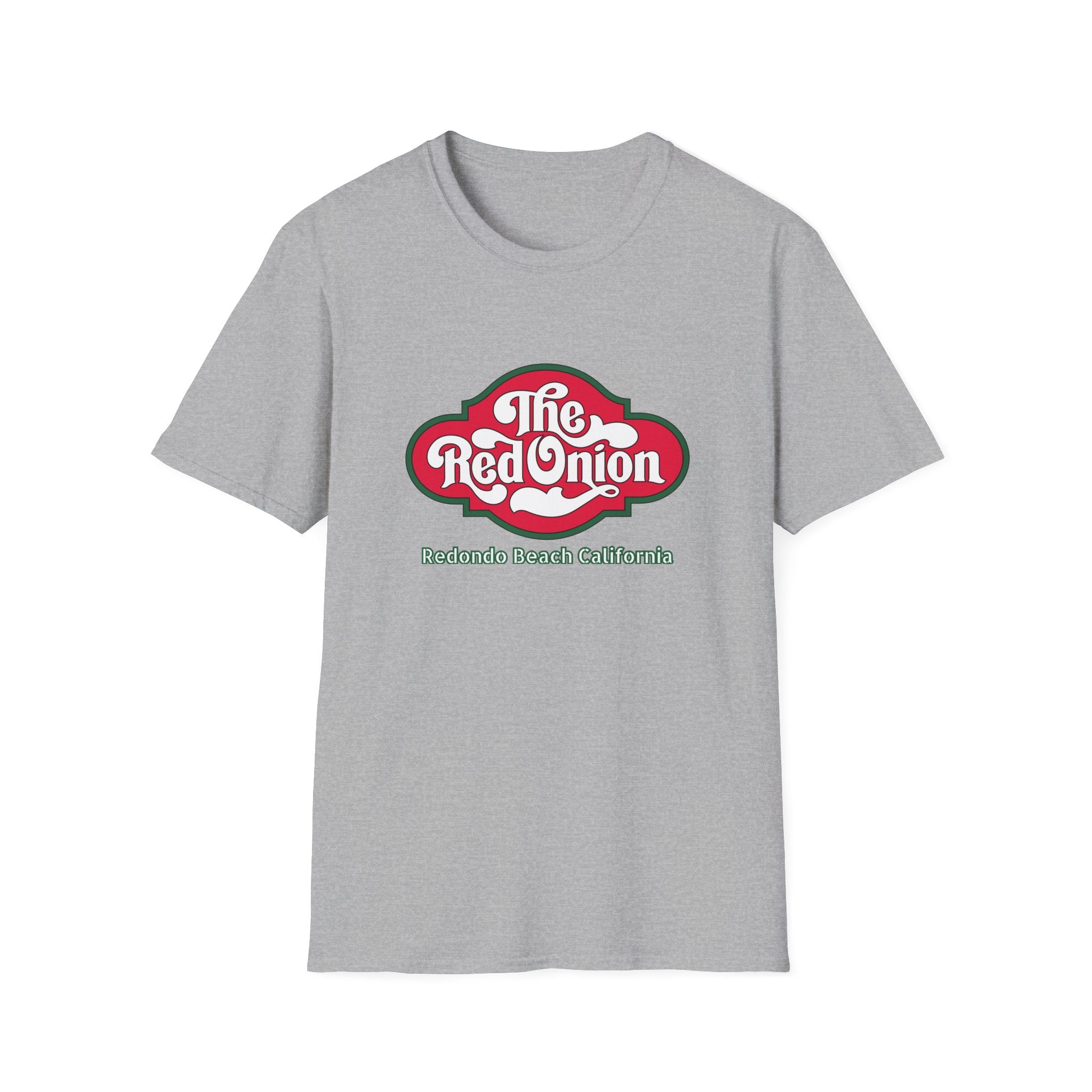 Red Onion Redondo Beach California  Restaurant  Retro Tee, Soft Cotton Shirt, Casual Vintage T-Shirt #OldSouthBay.com