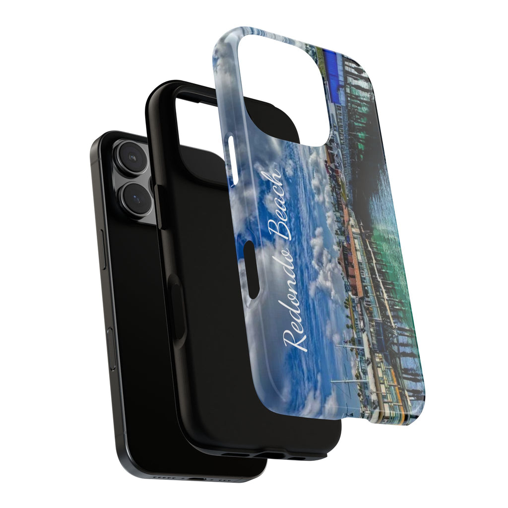 Phone Cases, Redondo Beach California King Harbor Design, Protective Covers, iPhone Accessories, Samsung Accessories, Gift for Travelers