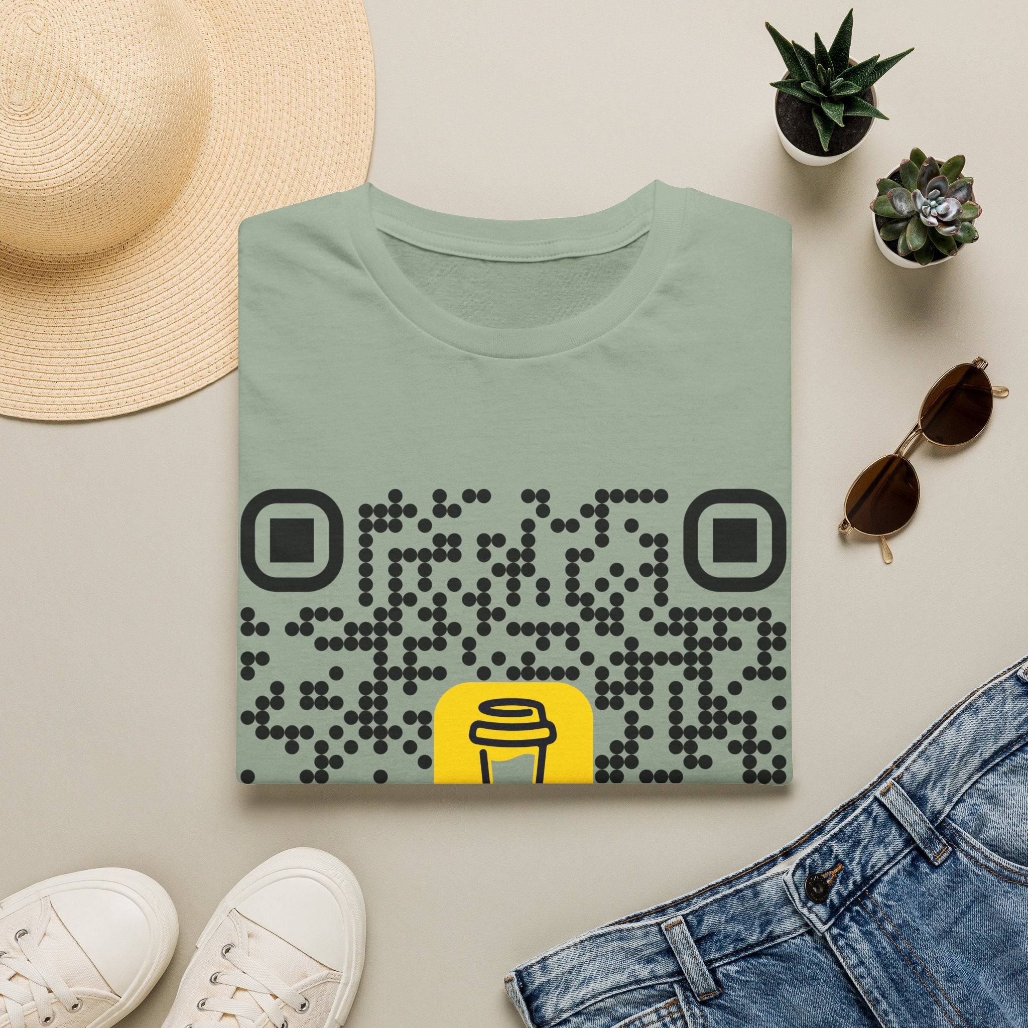 QR Code Coffee Tee — Scan-to-Order Coffee Shop T-Shirt
