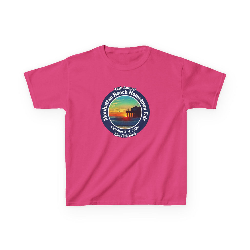 Kids Tee — Manhattan Beach Hometown Fair 2026 Sunset Logo