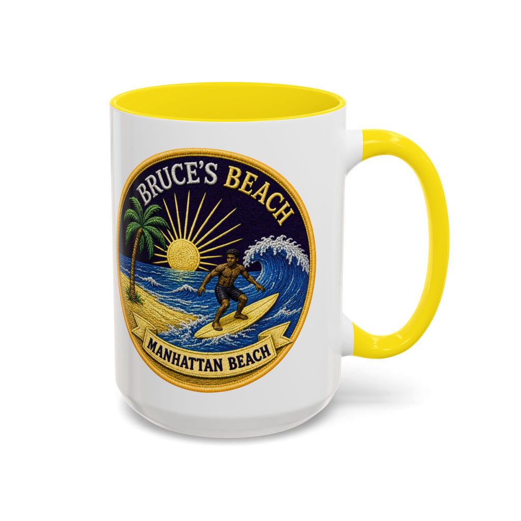 Manhattan Beach Surf Mug — Bruce’s Beach Coffee Cup (11/15oz Accent)
