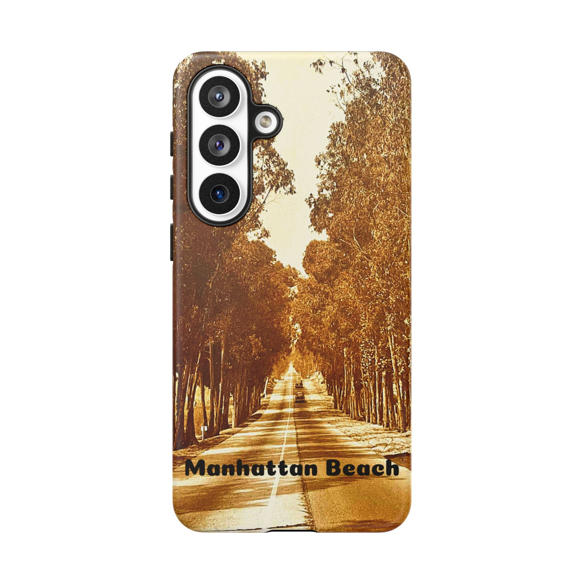 Phone Cases Manhattan Beach Rosecrans Ave Early 60's Tough Cases 90266 California, iPhone Samsung Google Pixel Protective Cover, Vintage