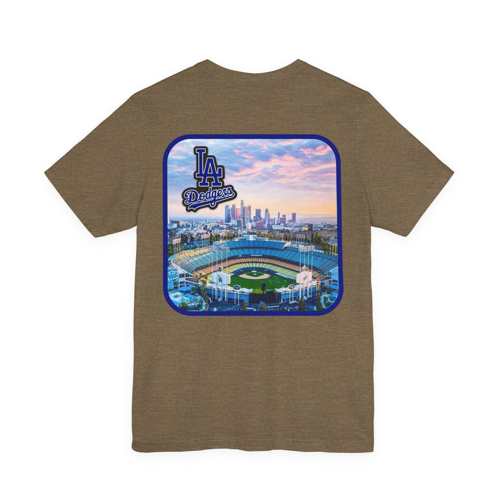 Los Angeles (Front and Back Printing) Mens Womans Jersey Short Sleeve Tee