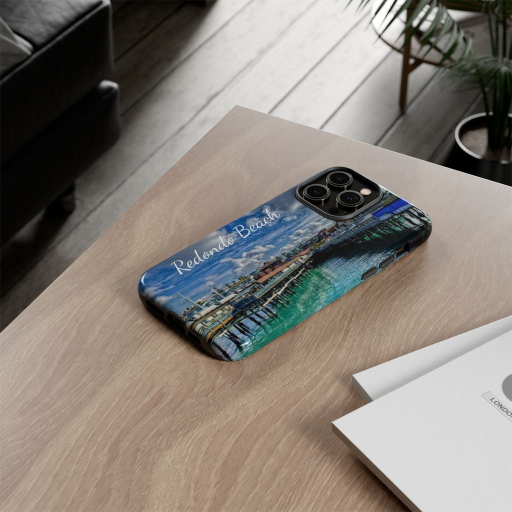 Phone Cases, Redondo Beach California King Harbor Design, Protective Covers, iPhone Accessories, Samsung Accessories, Gift for Travelers