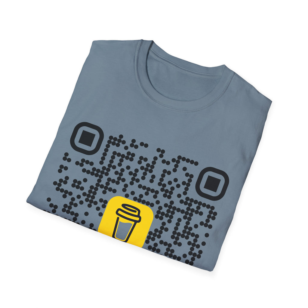 QR Code Coffee Tee — Scan-to-Order Coffee Shop T-Shirt