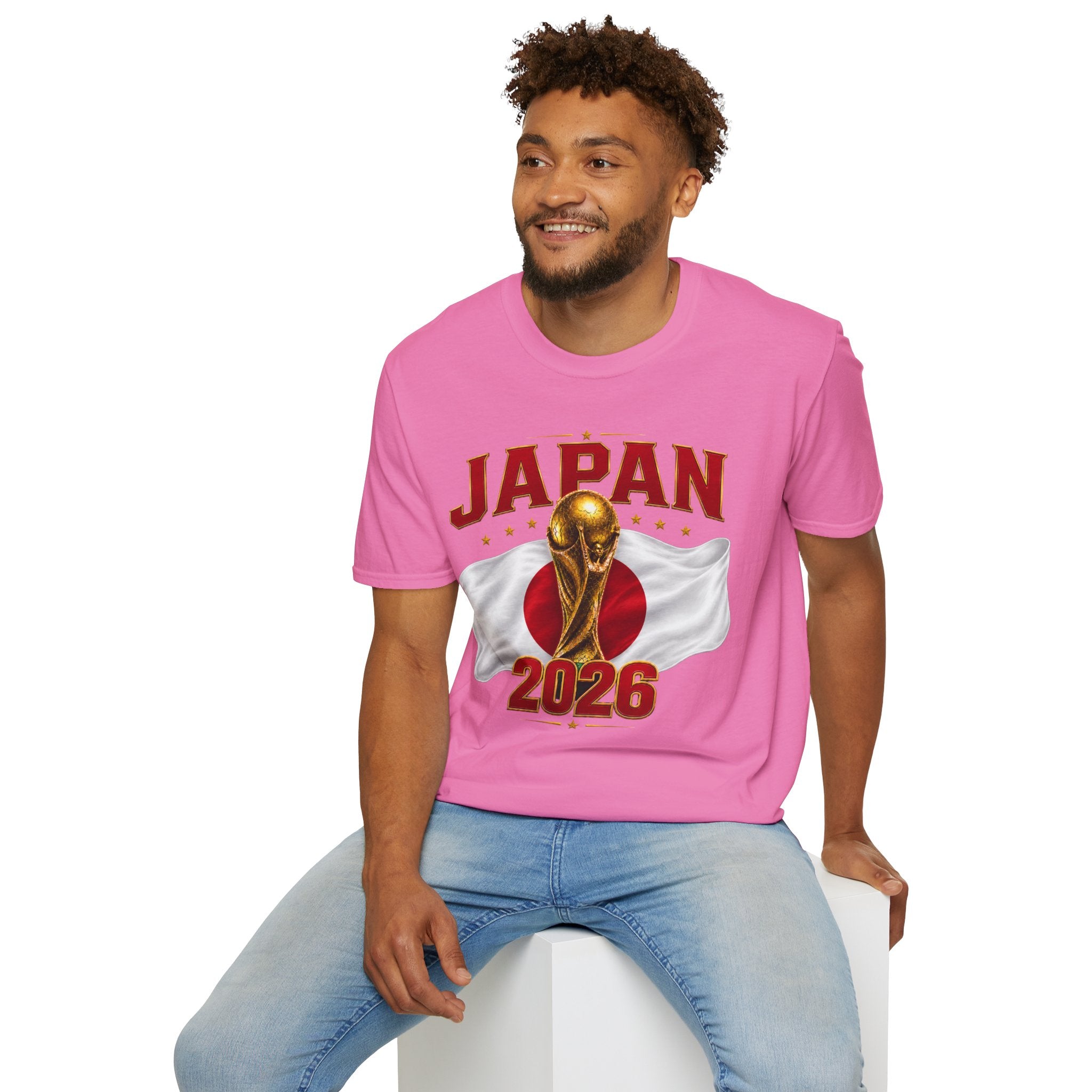 Japan 2026 World Cup T-Shirt — Golden Trophy Soccer Fan Tee