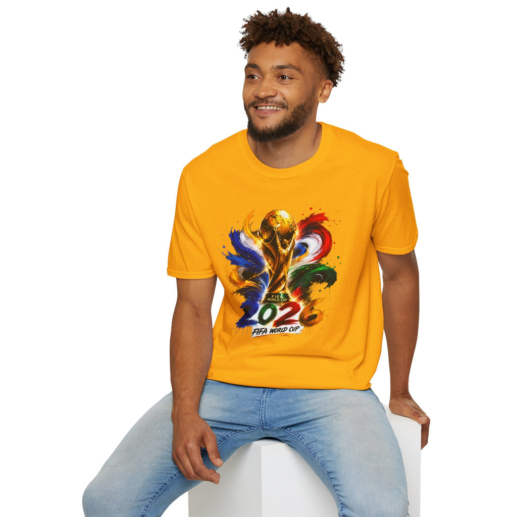 World Cup 2026 T-Shirt — Colorful FIFA Trophy Graphic