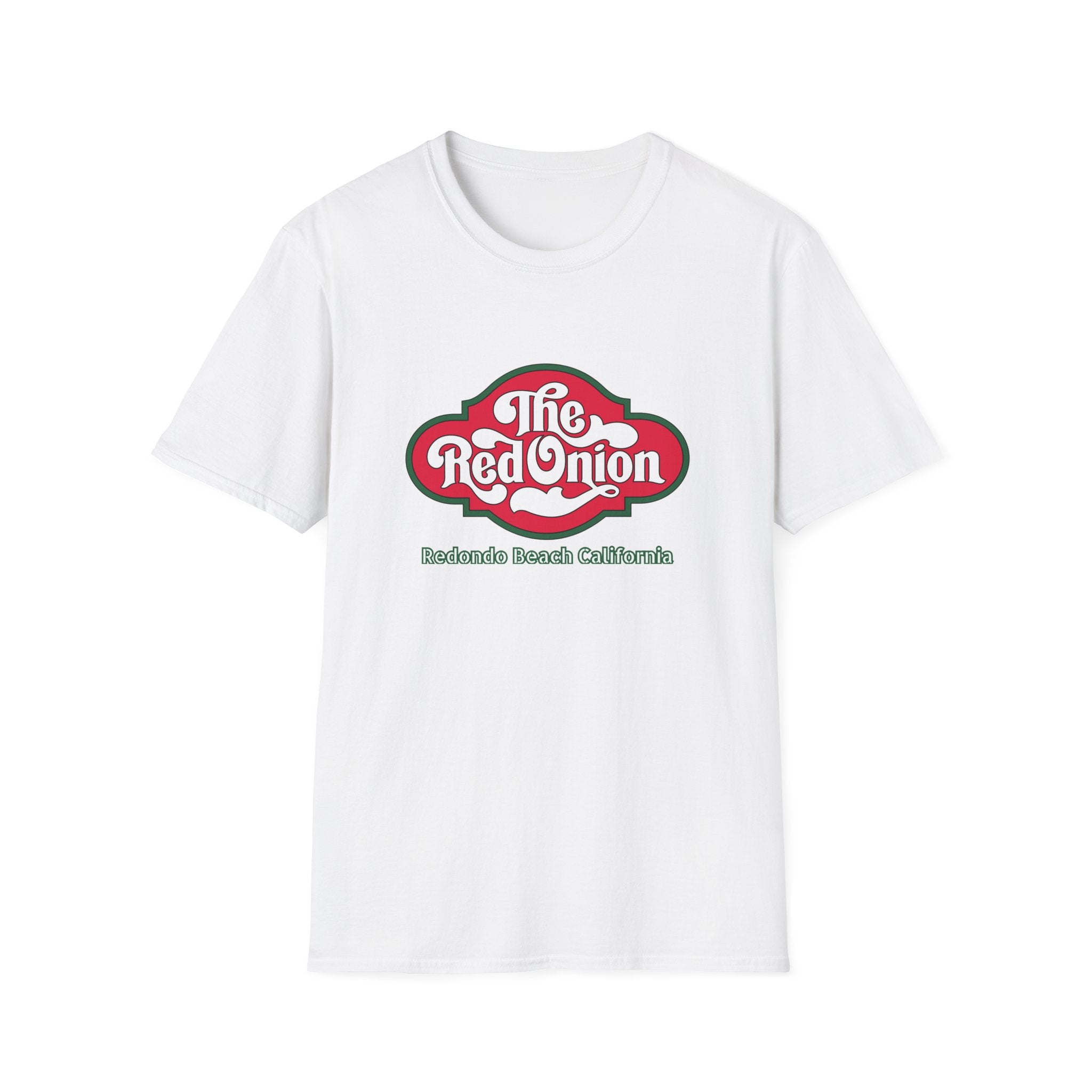 Red Onion Redondo Beach California  Restaurant  Retro Tee, Soft Cotton Shirt, Casual Vintage T-Shirt #OldSouthBay.com