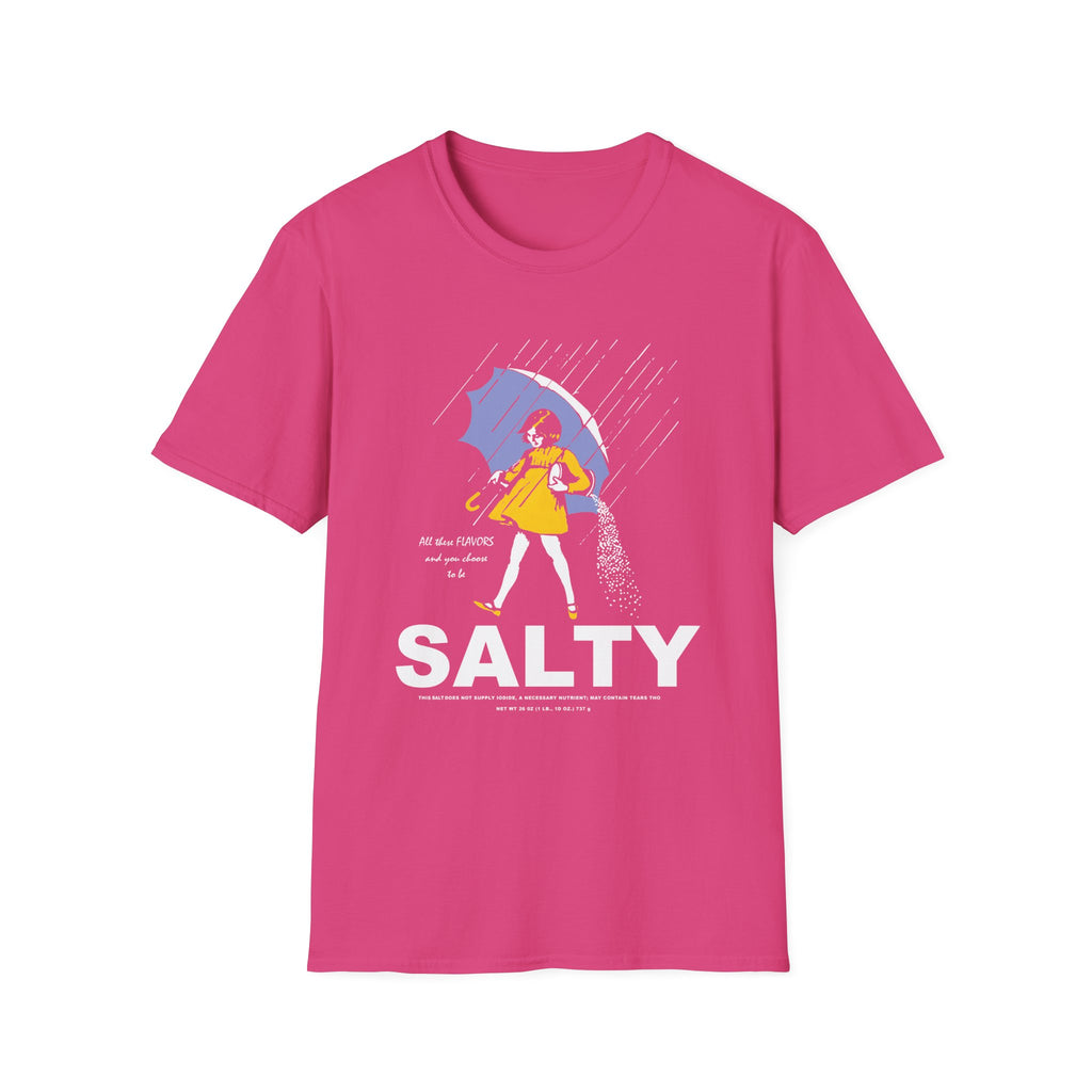 Salty Rainy Day Graphic T-Shirt — Girl with Umbrella Illustration
