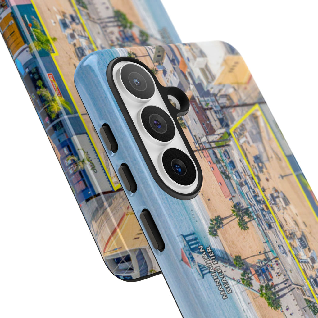 Phone Cases, Manhattan Beach California iPhone Samsung Google Tough Cases, Beach Lovers Gifts, Coastal Accessories, Ocean Phone Covers,