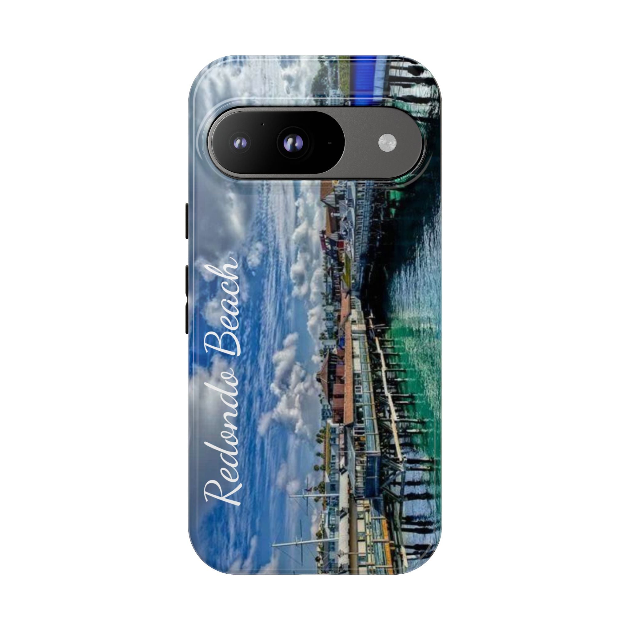 Phone Cases, Redondo Beach California King Harbor Design, Protective Covers, iPhone Accessories, Samsung Accessories, Gift for Travelers
