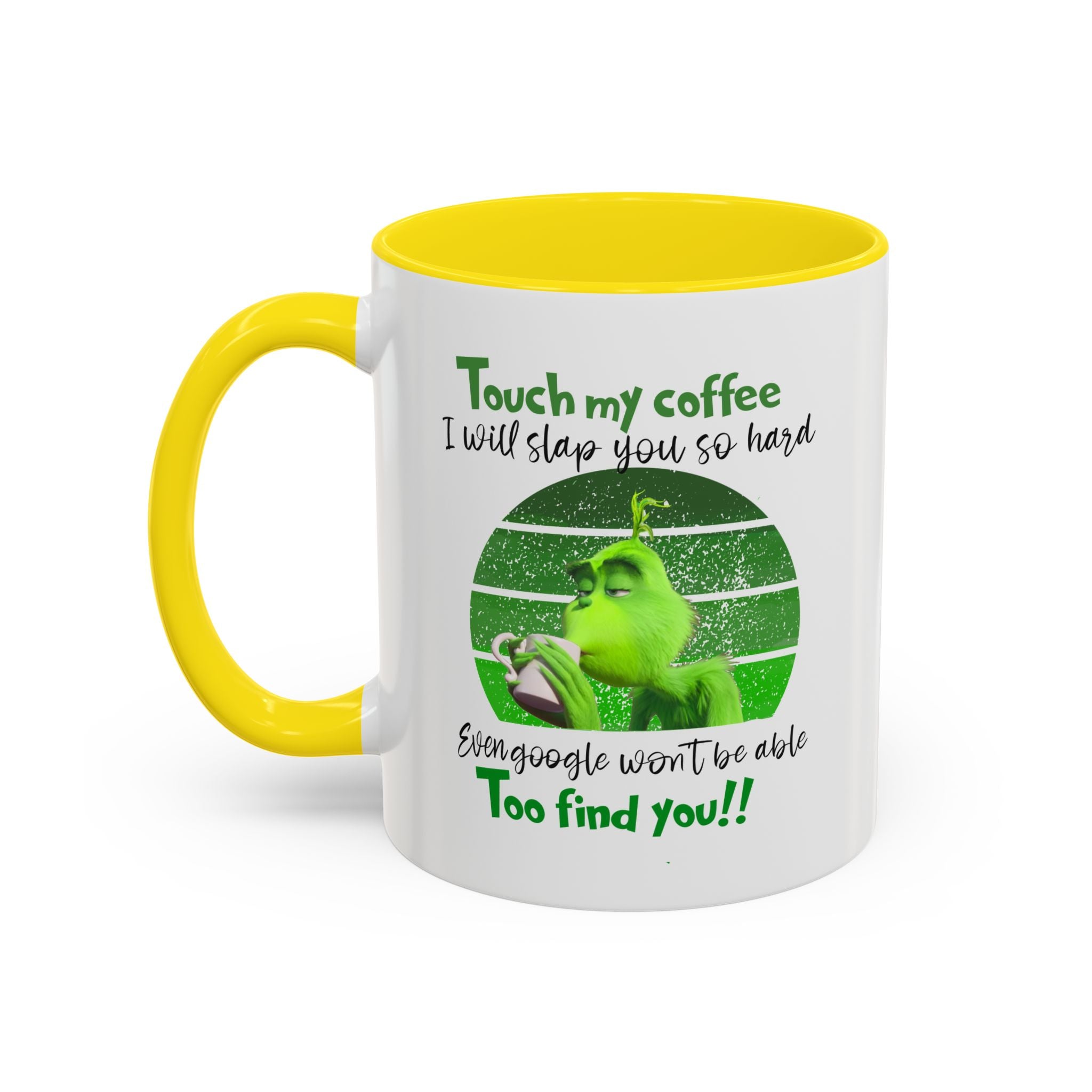 Grinch holding coffee Mug | Accent Coffee Mug 11oz 15oz