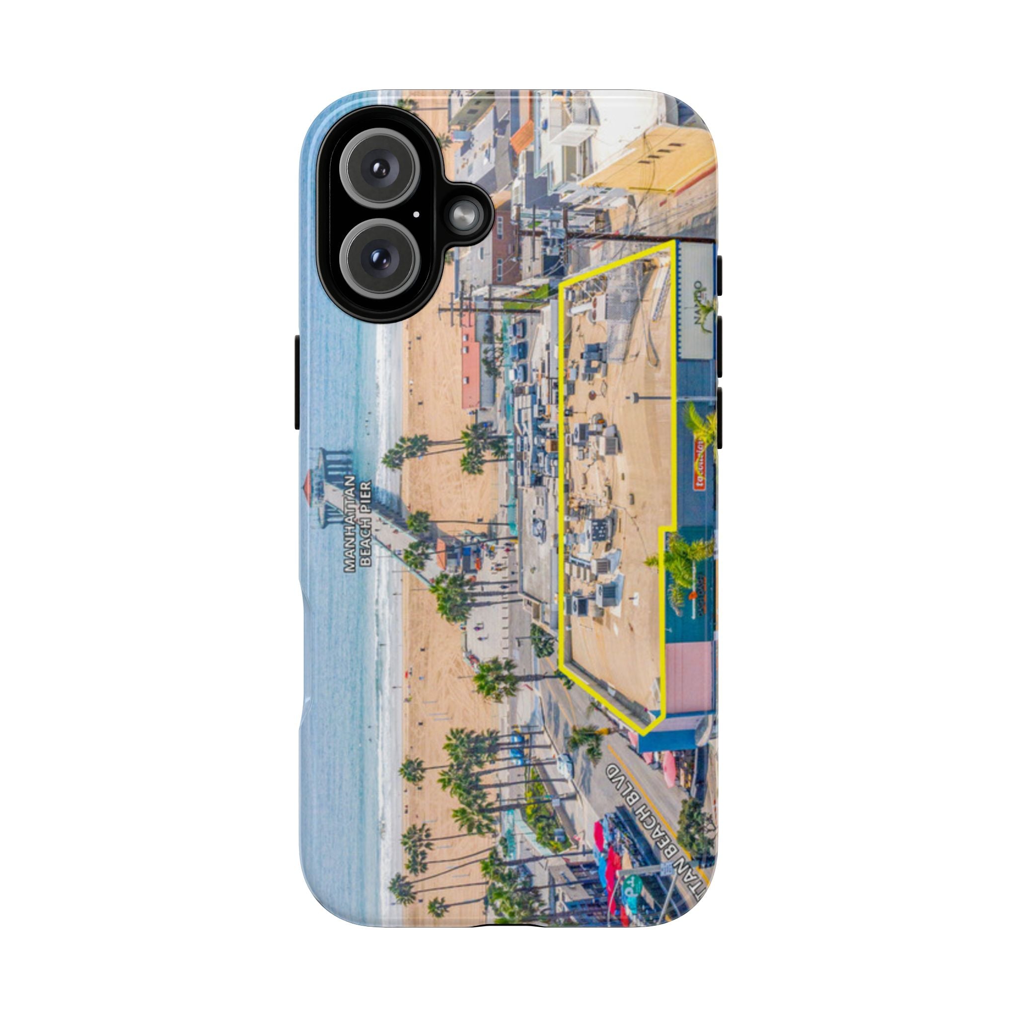 Phone Cases, Manhattan Beach California iPhone Samsung Google Tough Cases, Beach Lovers Gifts, Coastal Accessories, Ocean Phone Covers,