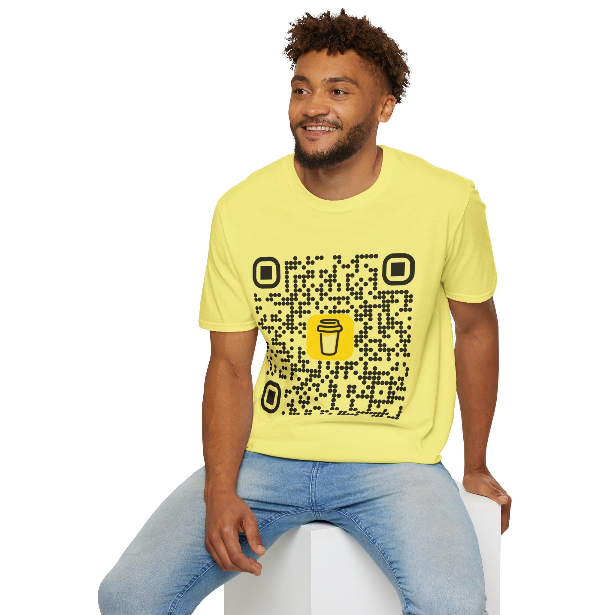 QR Code Coffee Tee — Scan-to-Order Coffee Shop T-Shirt