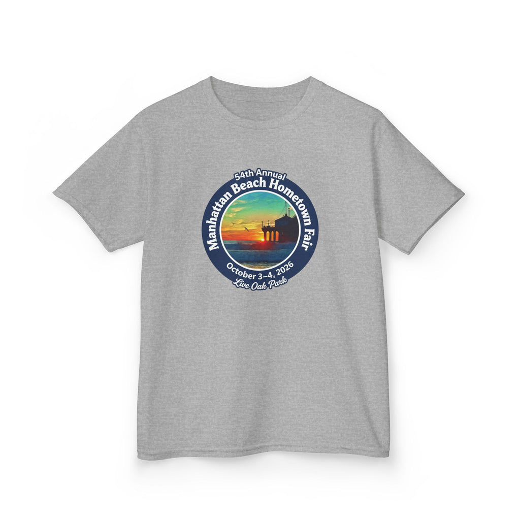 Kids Tee — Manhattan Beach Hometown Fair 2026 Sunset Logo