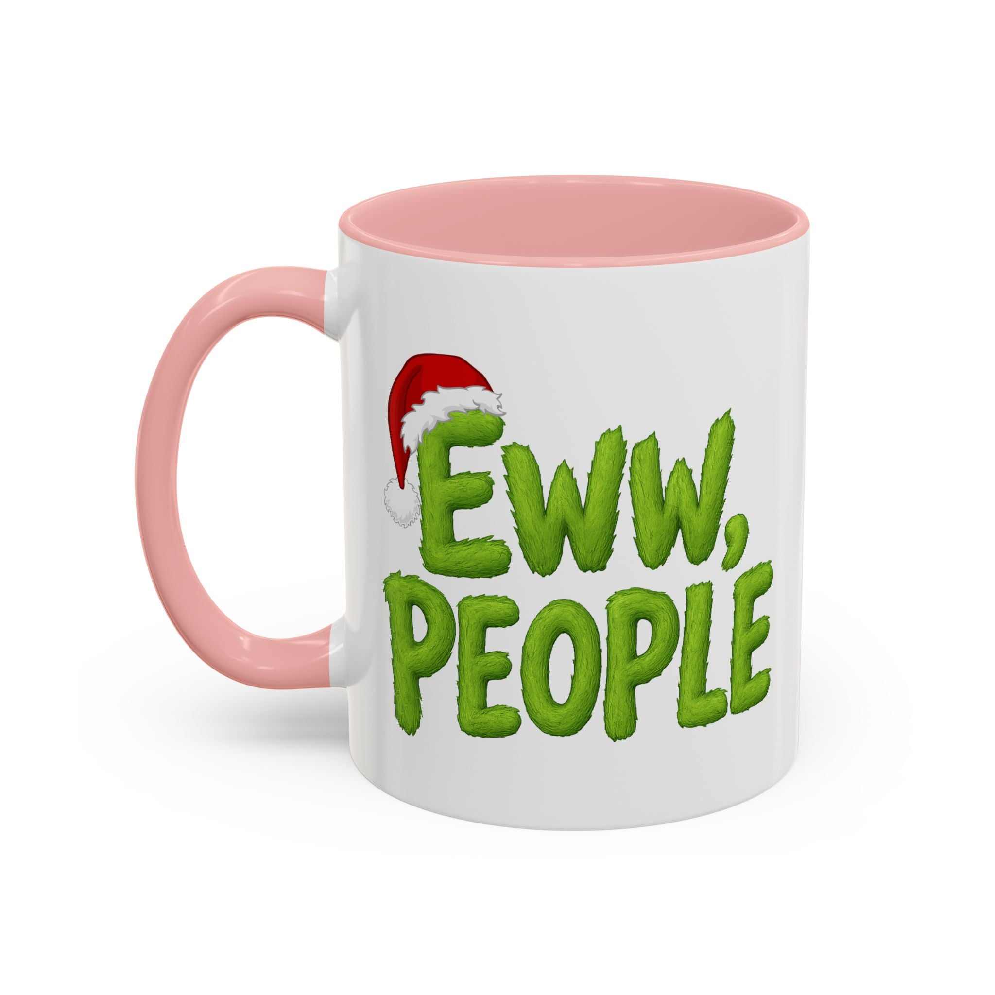 Eww People mug | Accent coffee mug, holiday Santa hat design