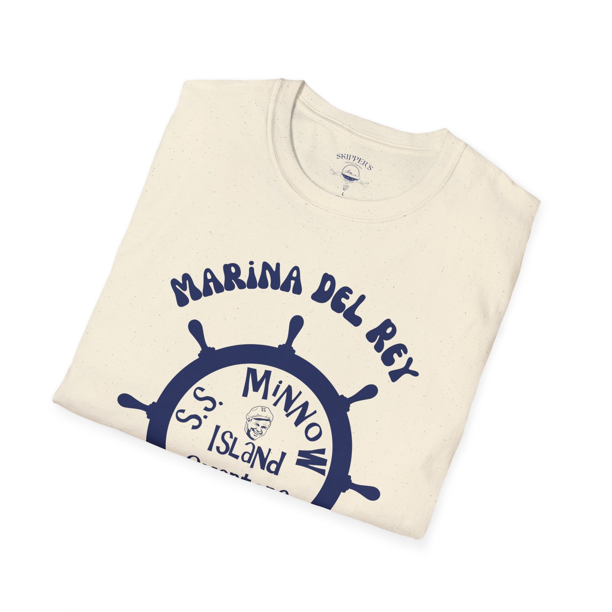 Marina Del Rey Ship Wheel logo T-Shirt | SS Minnow Island Charters, 3 Hour Tours