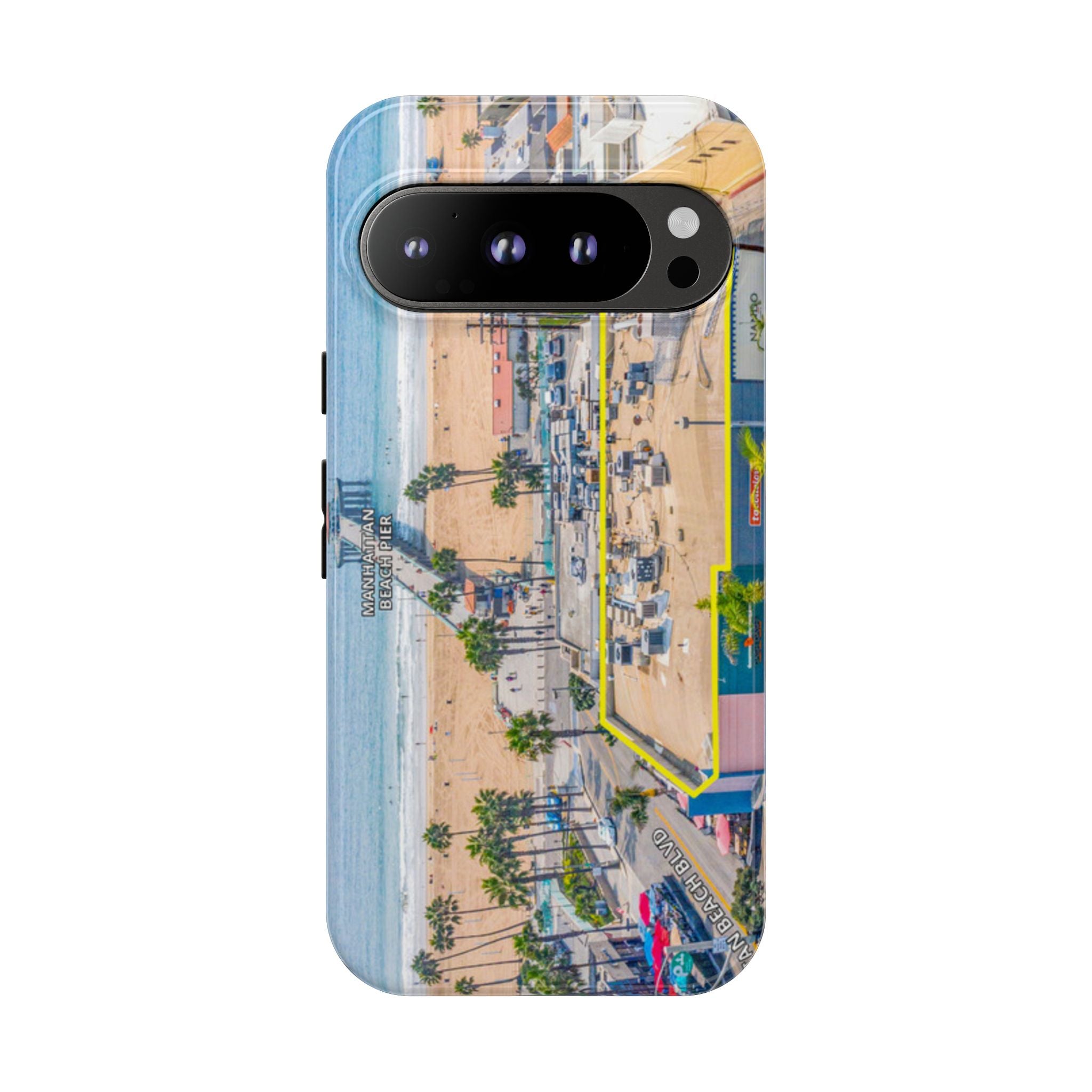 Phone Cases, Manhattan Beach California iPhone Samsung Google Tough Cases, Beach Lovers Gifts, Coastal Accessories, Ocean Phone Covers,
