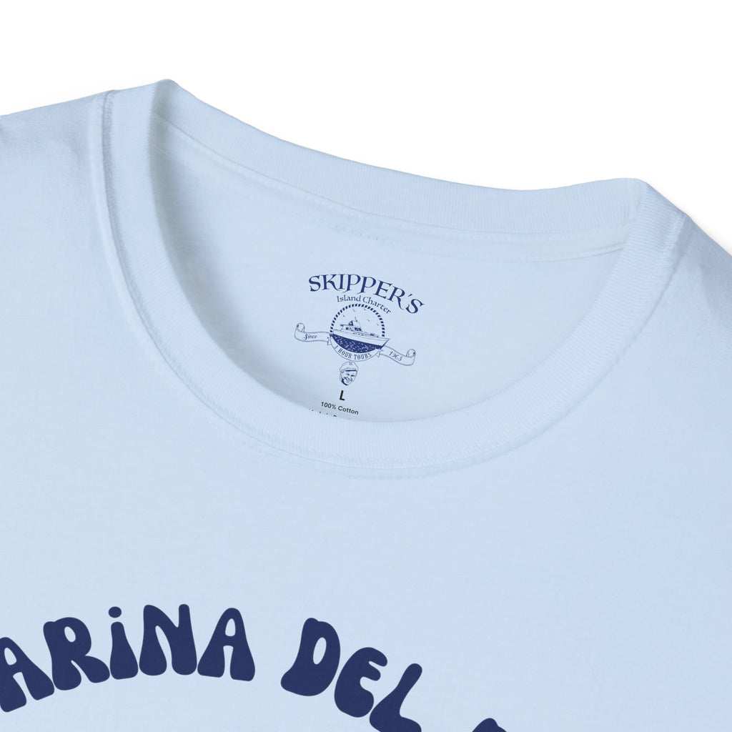 Marina Del Rey Ship Wheel logo T-Shirt | SS Minnow Island Charters, 3 Hour Tours
