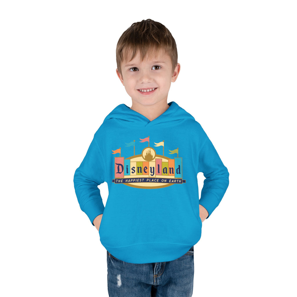 Disneyland way Back Machine Retro Logo Toddler Hoodie | Kids Pullover