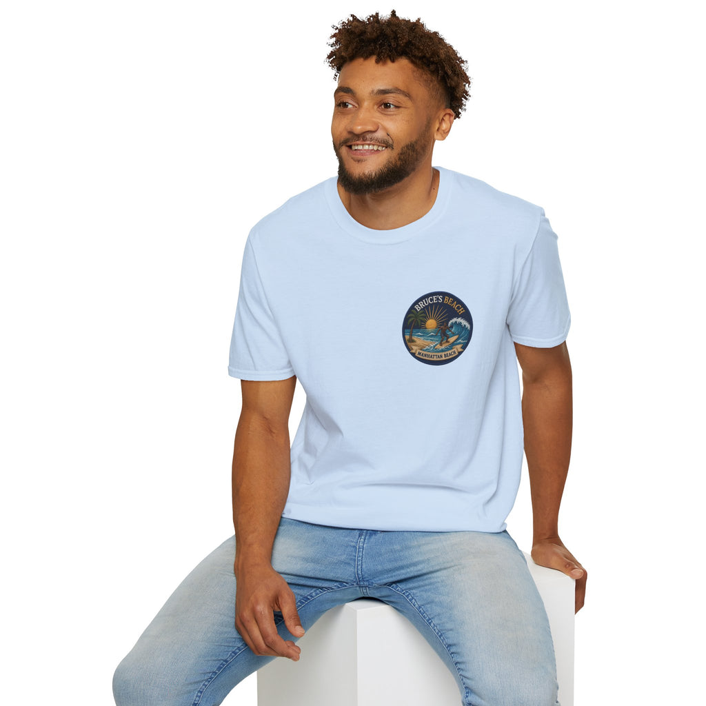Bruce's Beach Manhattan Beach Surf Patch T-Shirt