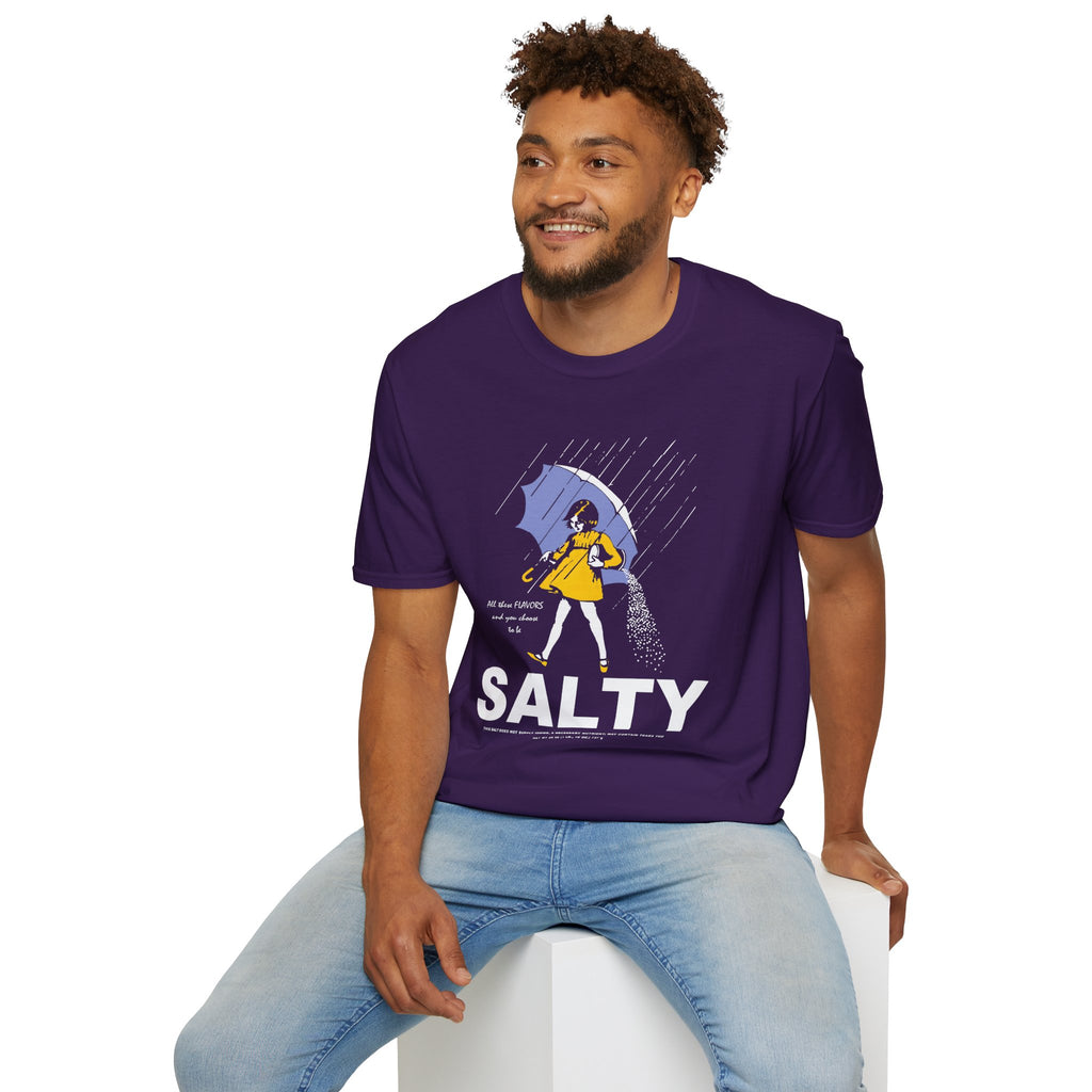 Salty Rainy Day Graphic T-Shirt — Girl with Umbrella Illustration
