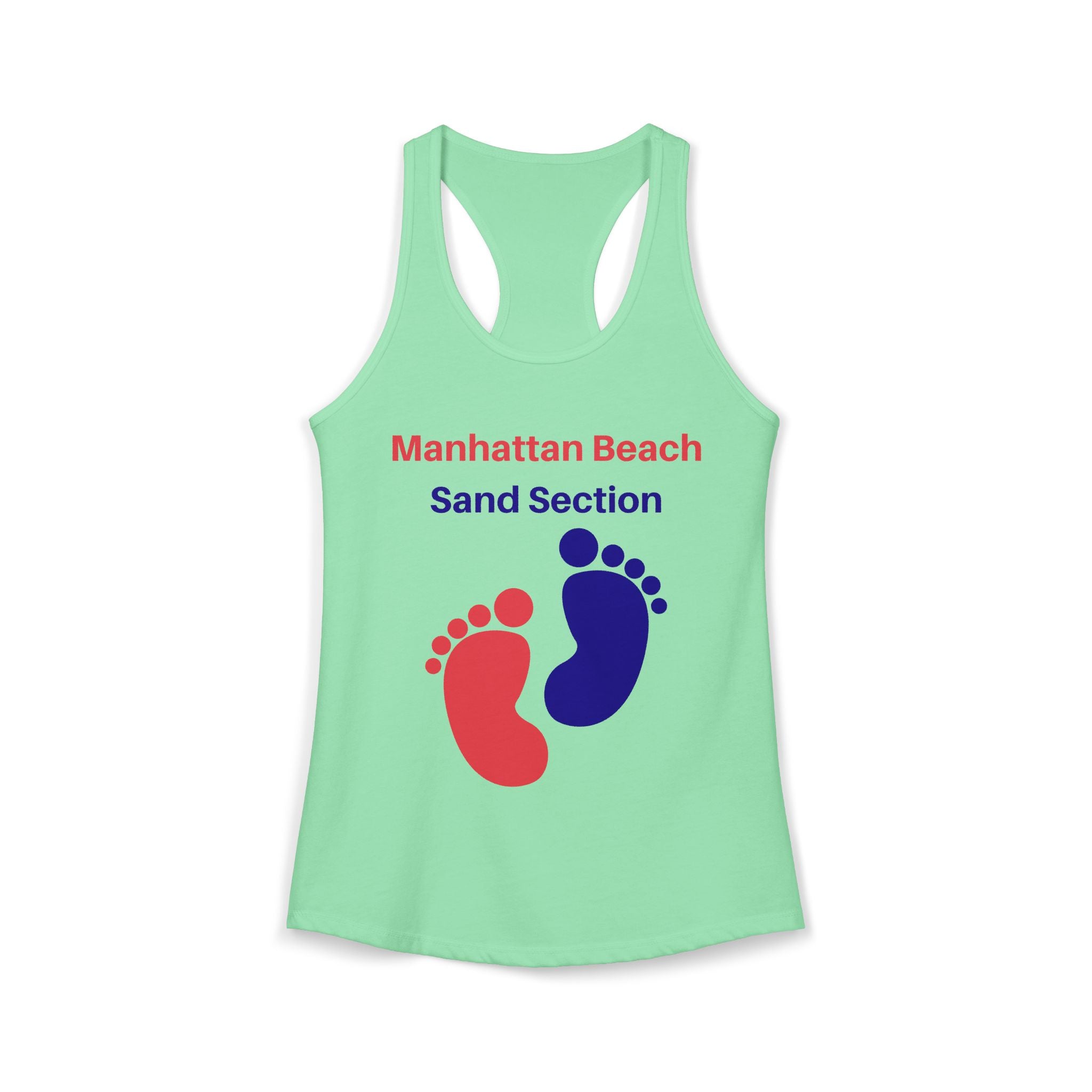 Manhattan Beach Sand Section - Women's Ideal Racerback Tank