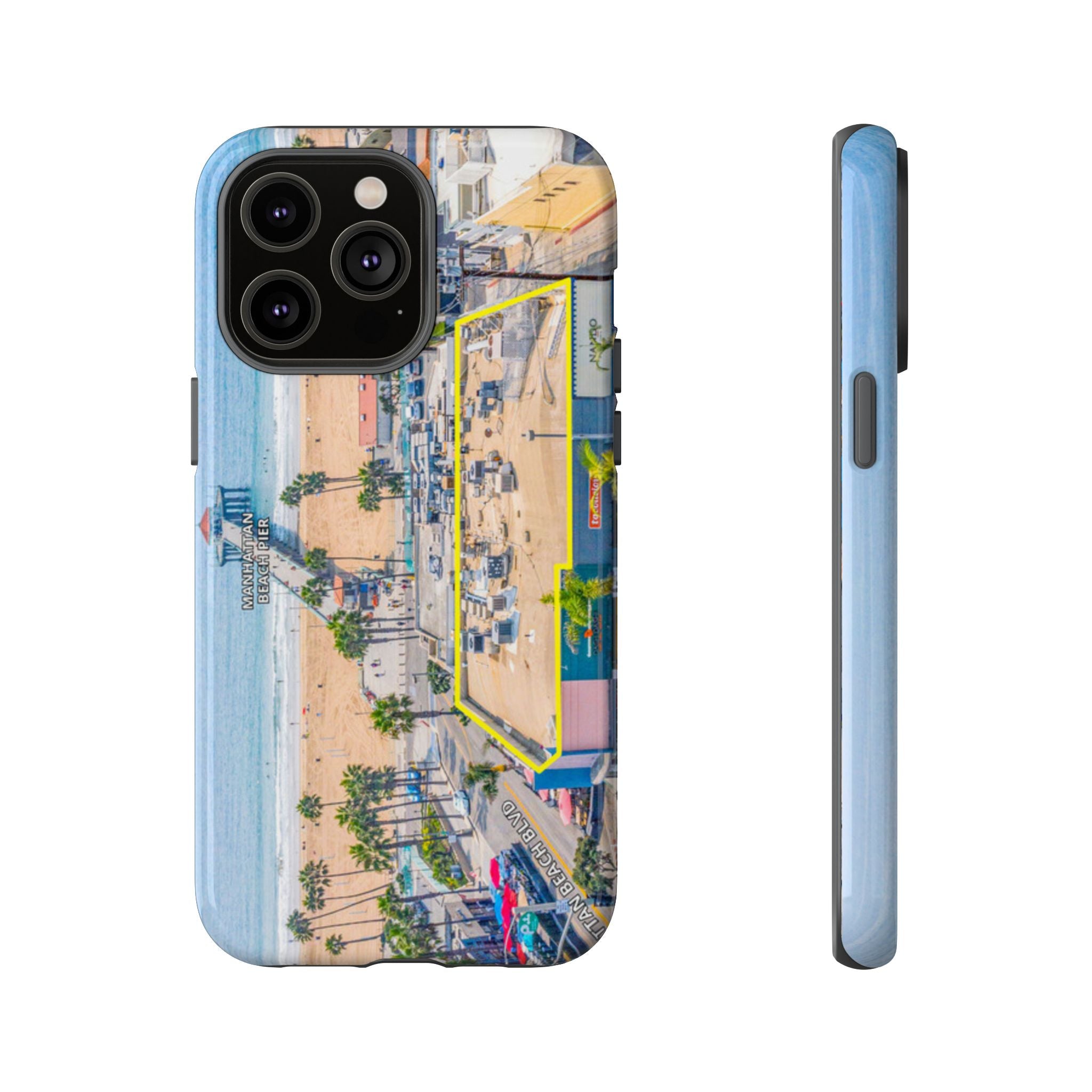 Phone Cases, Manhattan Beach California iPhone Samsung Google Tough Cases, Beach Lovers Gifts, Coastal Accessories, Ocean Phone Covers,