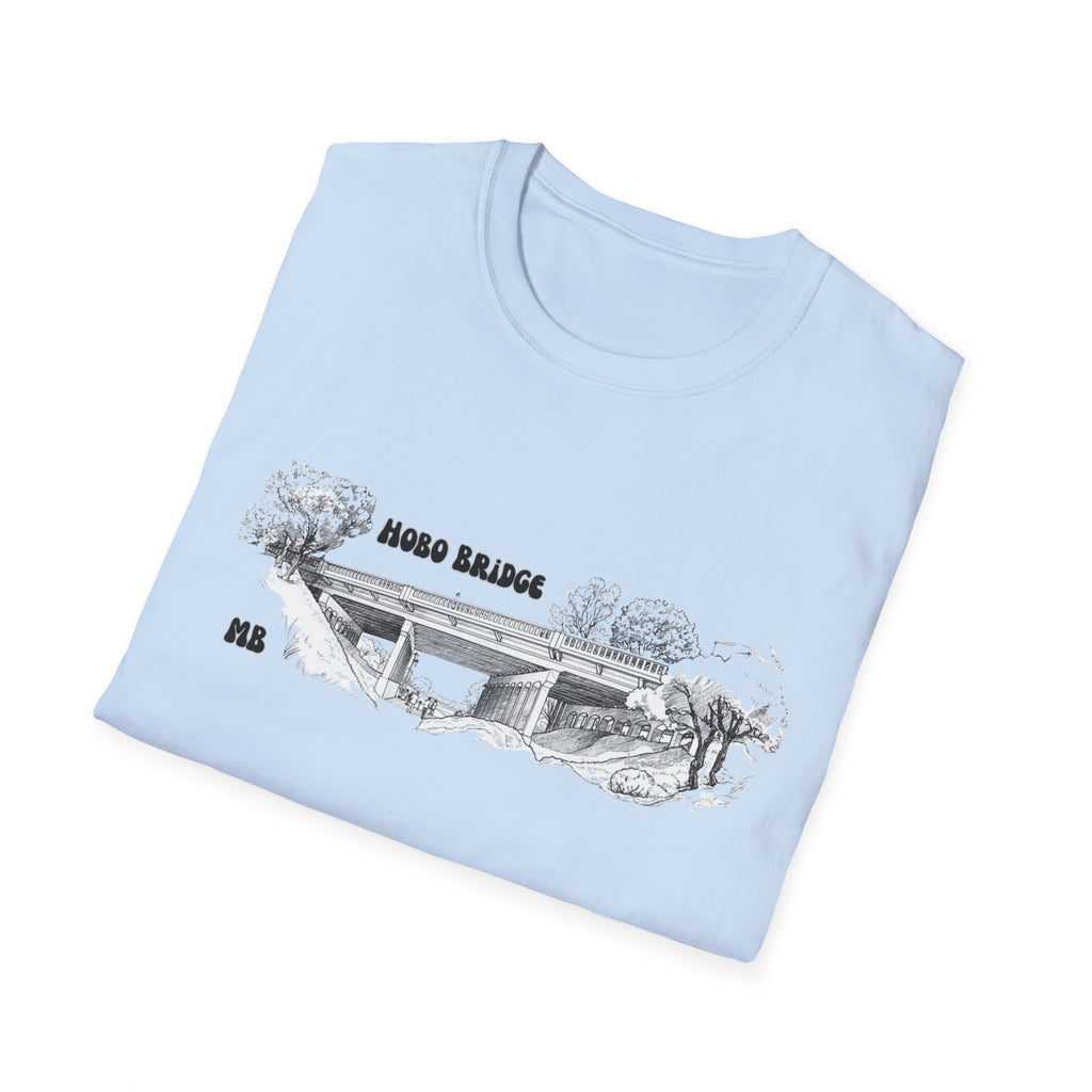 Hobo Bridge Manhattan Beach California Sketch T-Shirt | Hand-Drawn Bridge Illustration IYKYK