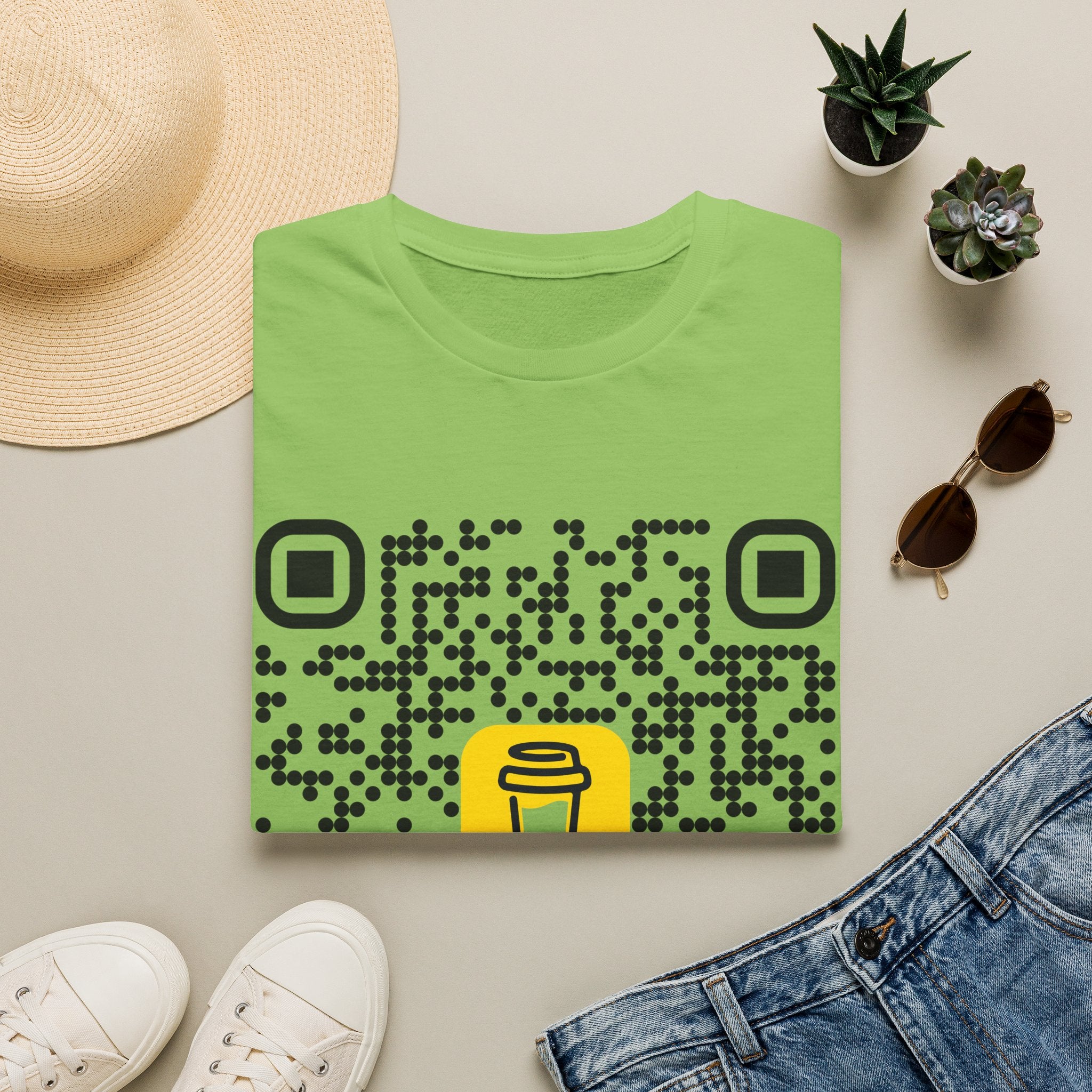 QR Code Coffee Tee — Scan-to-Order Coffee Shop T-Shirt