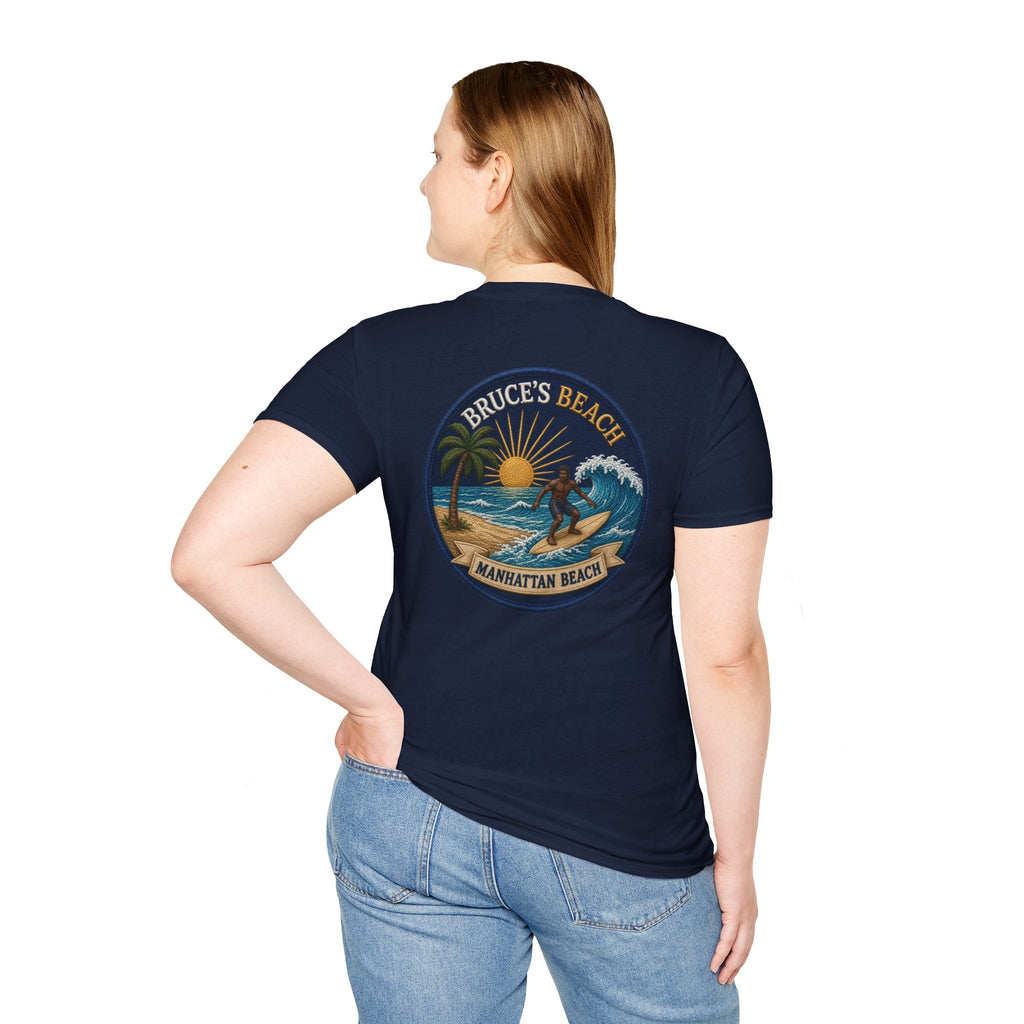 Bruce's Beach Manhattan Beach Surf Patch T-Shirt