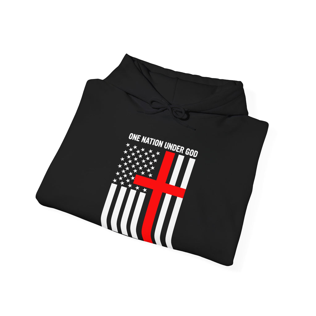One Nation Under GOD - Printed Both Sides Unisex Heavy Blend Hooded Sweatshirt