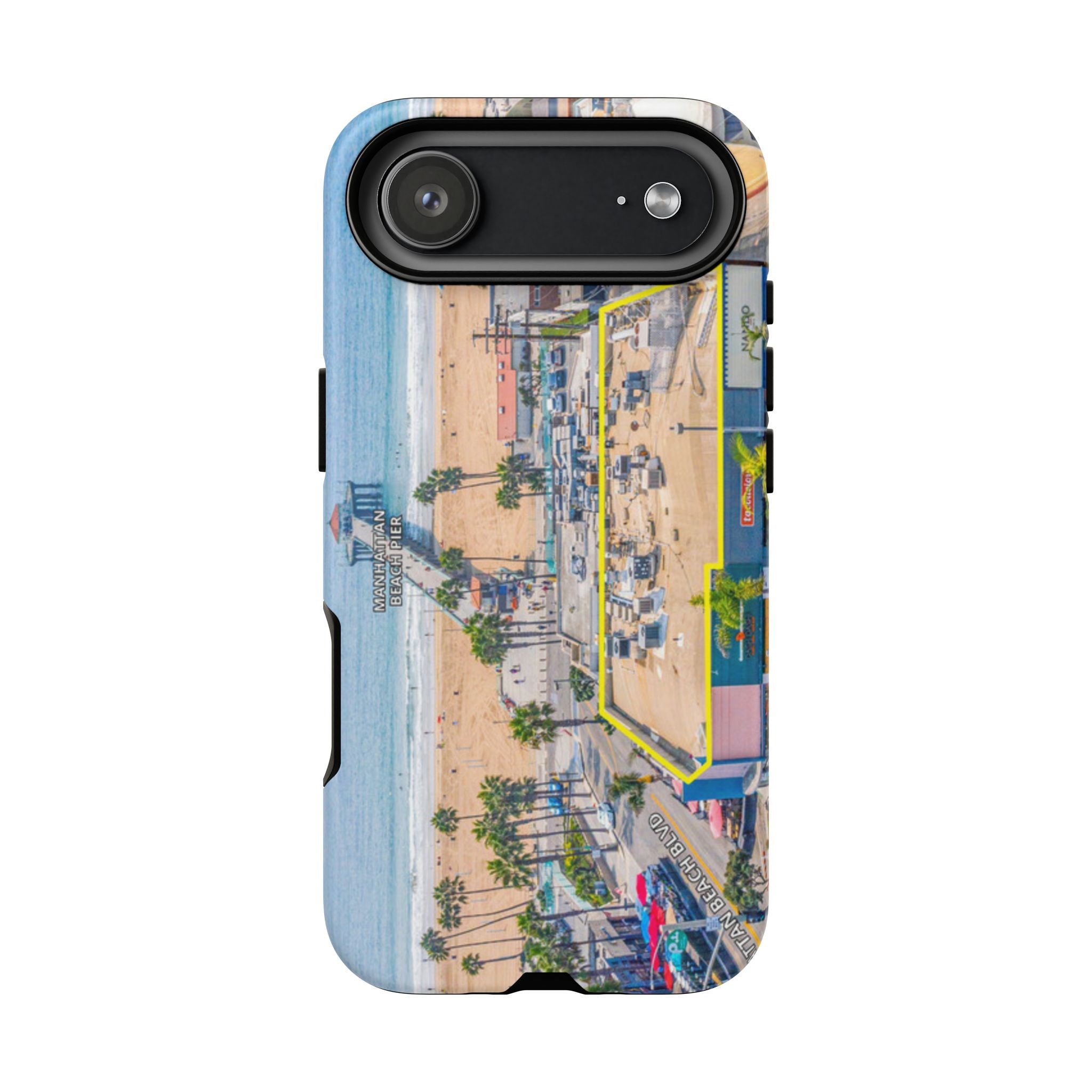Phone Cases, Manhattan Beach California iPhone Samsung Google Tough Cases, Beach Lovers Gifts, Coastal Accessories, Ocean Phone Covers,