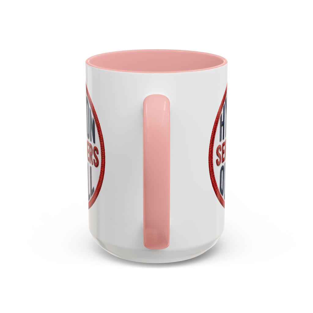 Accent Coffee Mug — "Hyperion Serenaders Outfall" Retro Patch Ceramic Mug (11/15oz)