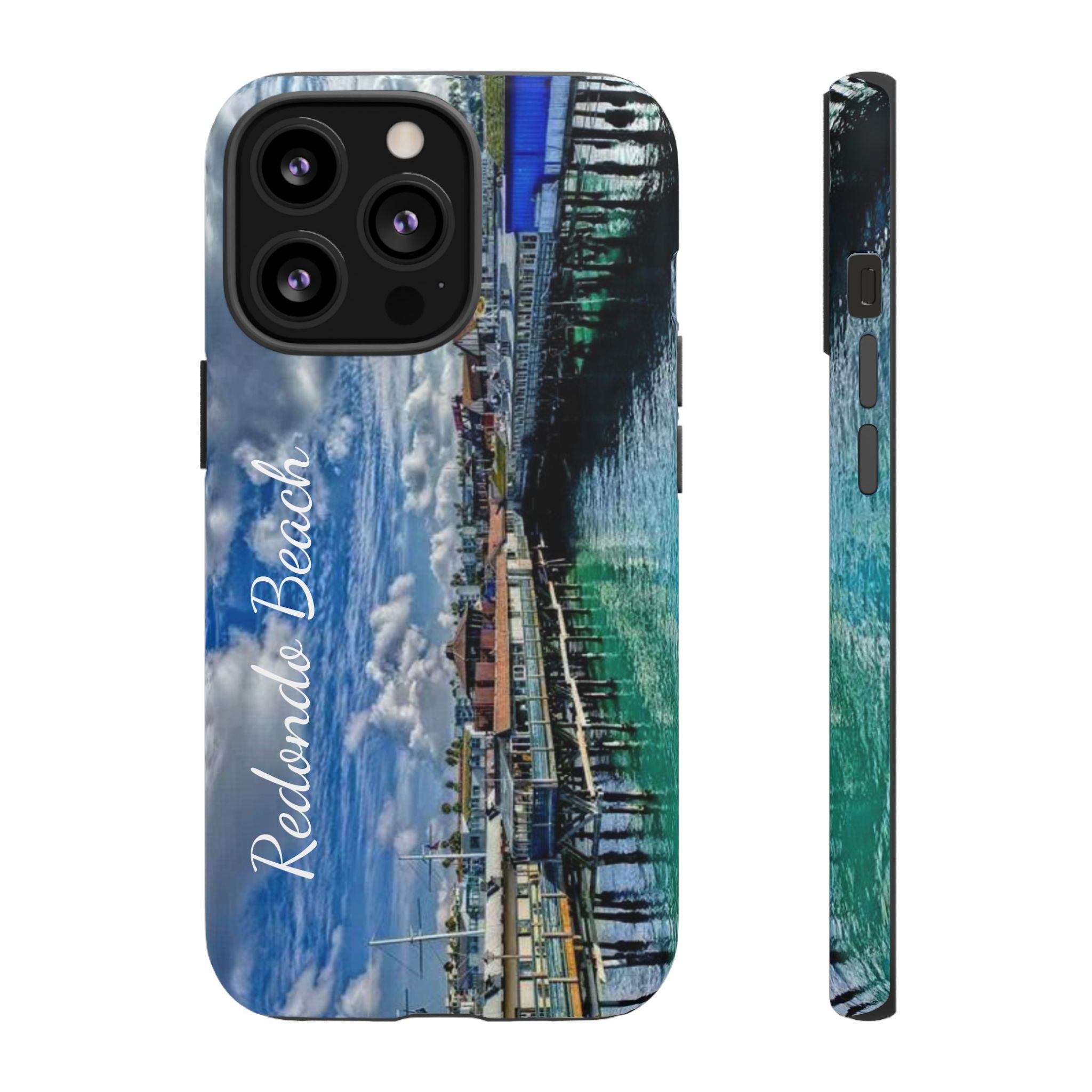 Phone Cases, Redondo Beach California King Harbor Design, Protective Covers, iPhone Accessories, Samsung Accessories, Gift for Travelers