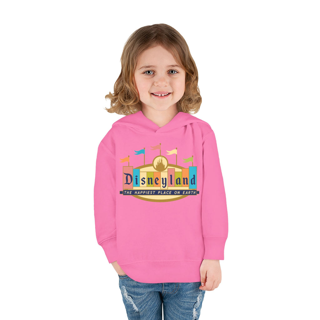 Disneyland way Back Machine Retro Logo Toddler Hoodie | Kids Pullover
