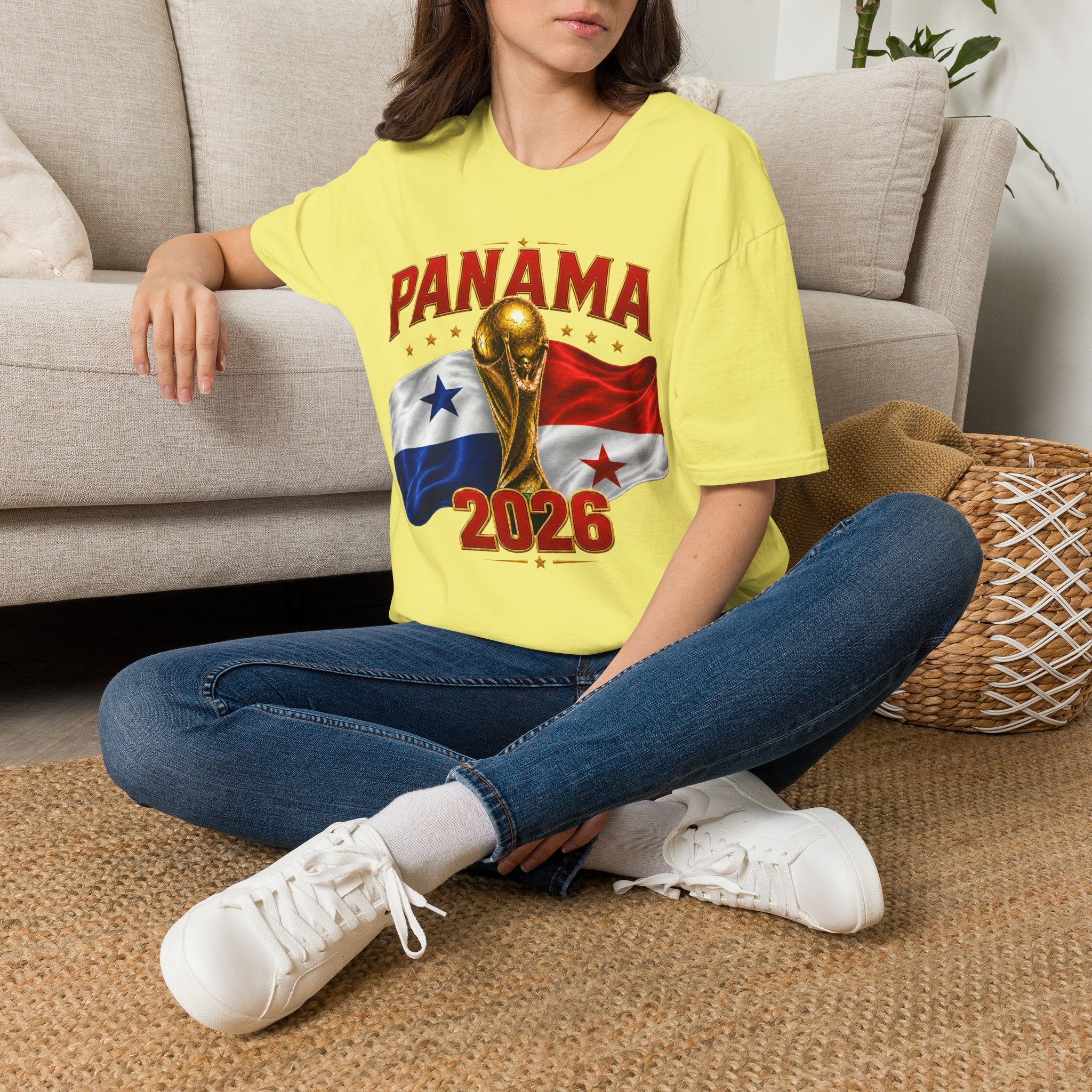 Panama 2026 World Cup T-Shirt — Panama Flag & Trophy Soccer Tee