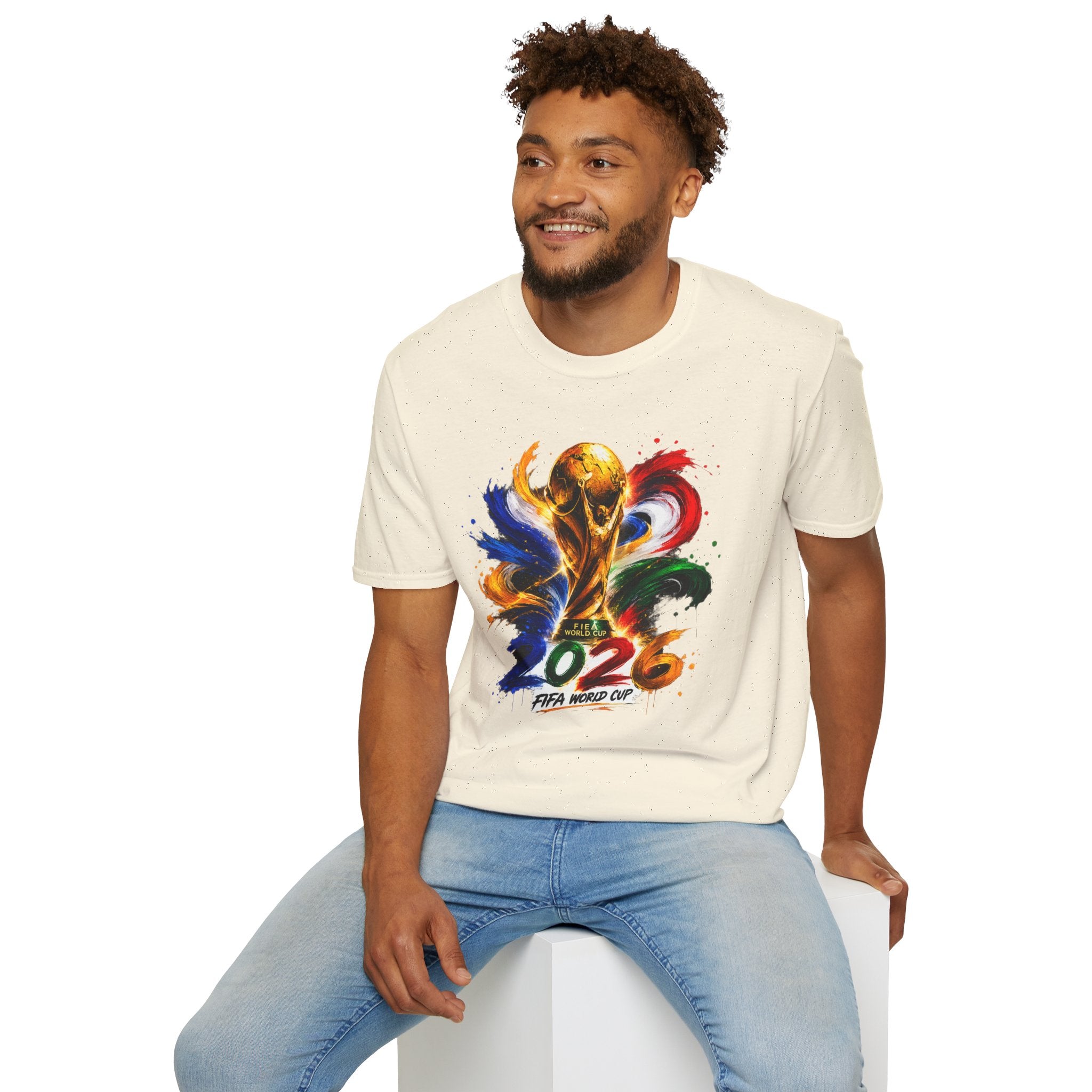 World Cup 2026 T-Shirt — Colorful FIFA Trophy Graphic
