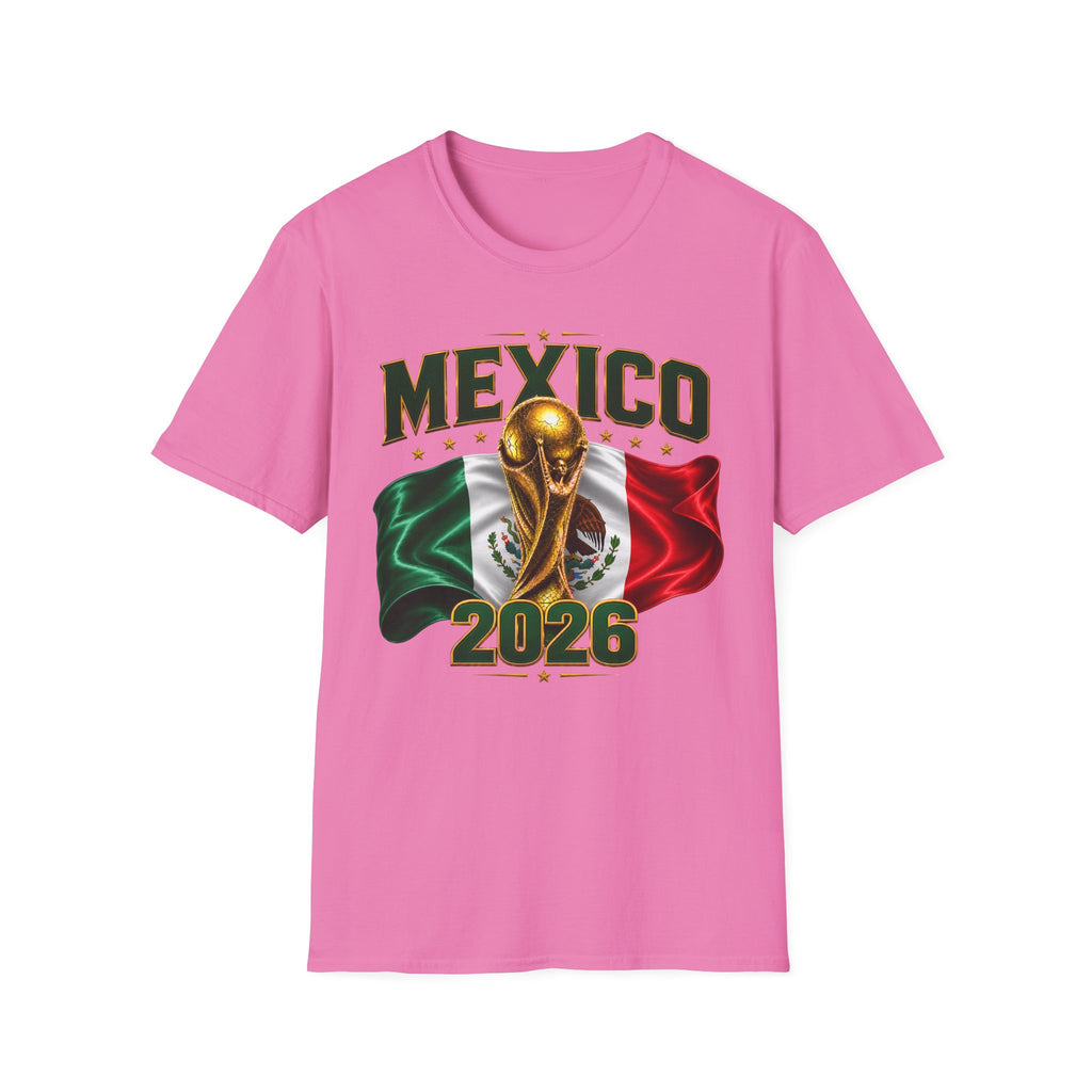Mexico 2026 World Cup T-Shirt — Flag & Trophy Soccer Fan Tee