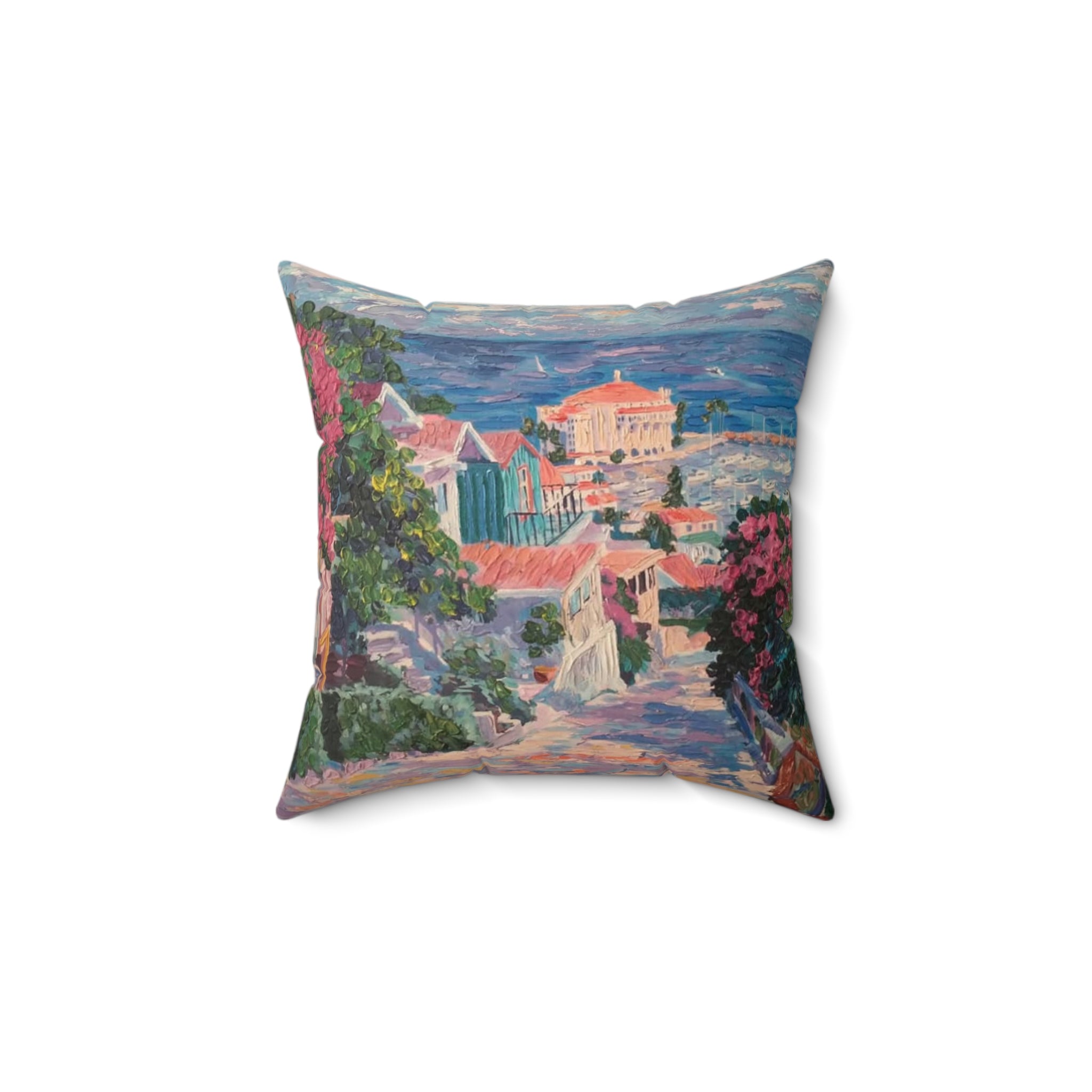 Avalon Catalina Island - Faux Suede Square Pillow
