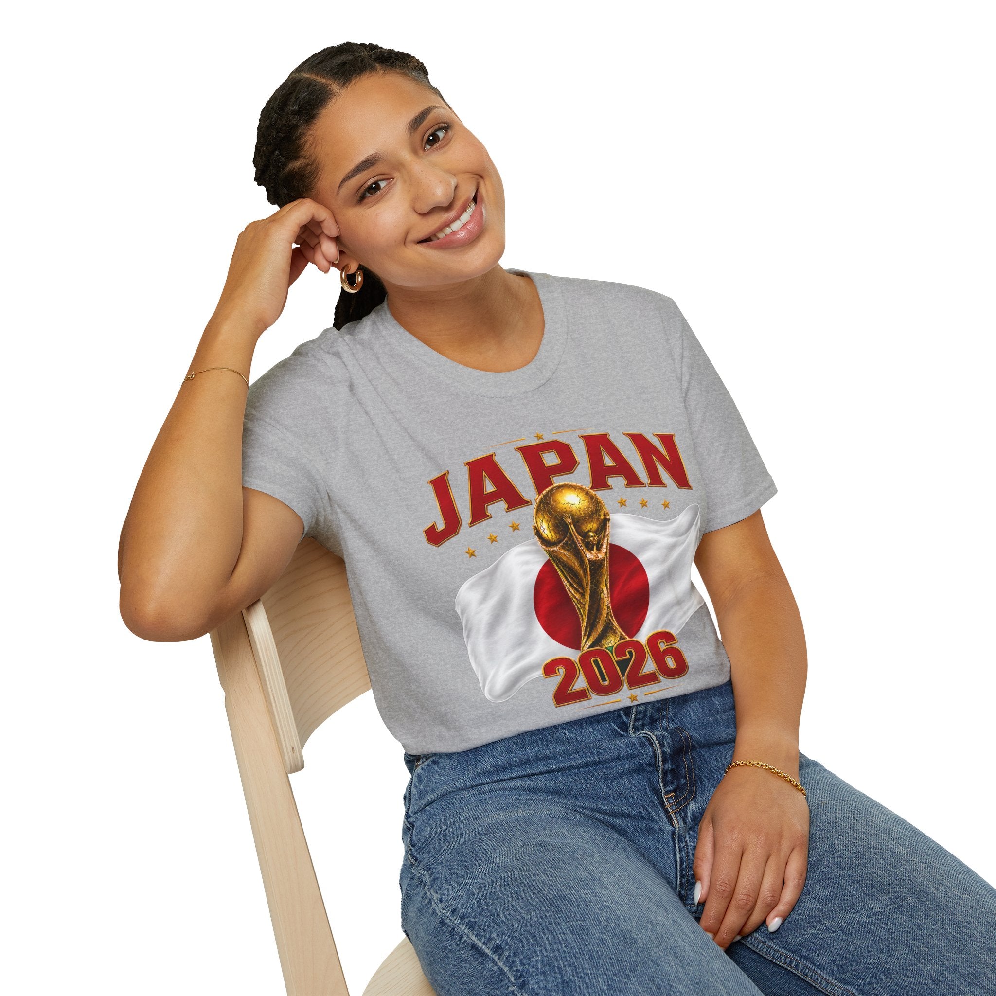 Japan 2026 World Cup T-Shirt — Golden Trophy Soccer Fan Tee